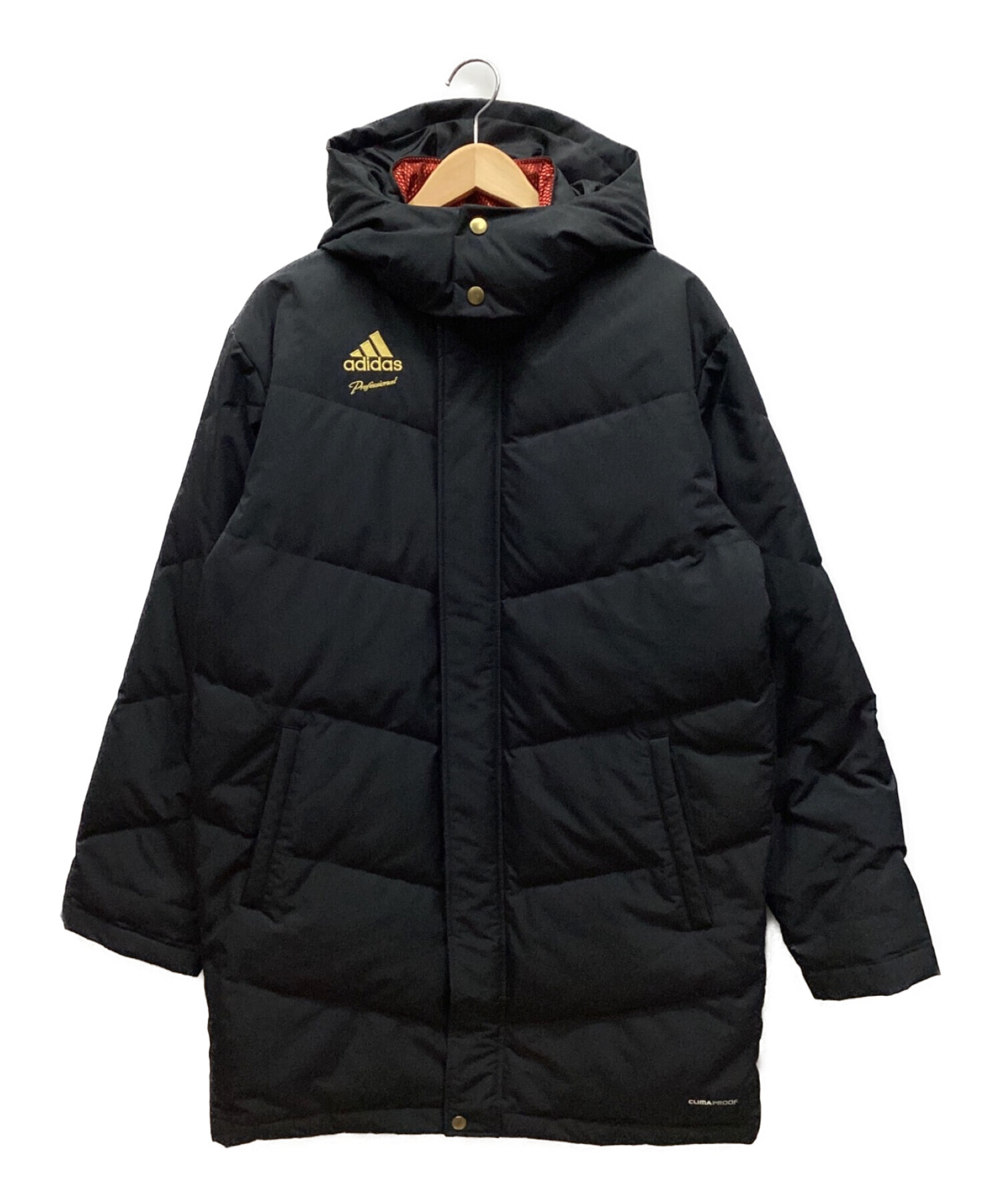 中古・古着通販】adidas (アディダス) ダウンベンチコート ブラック