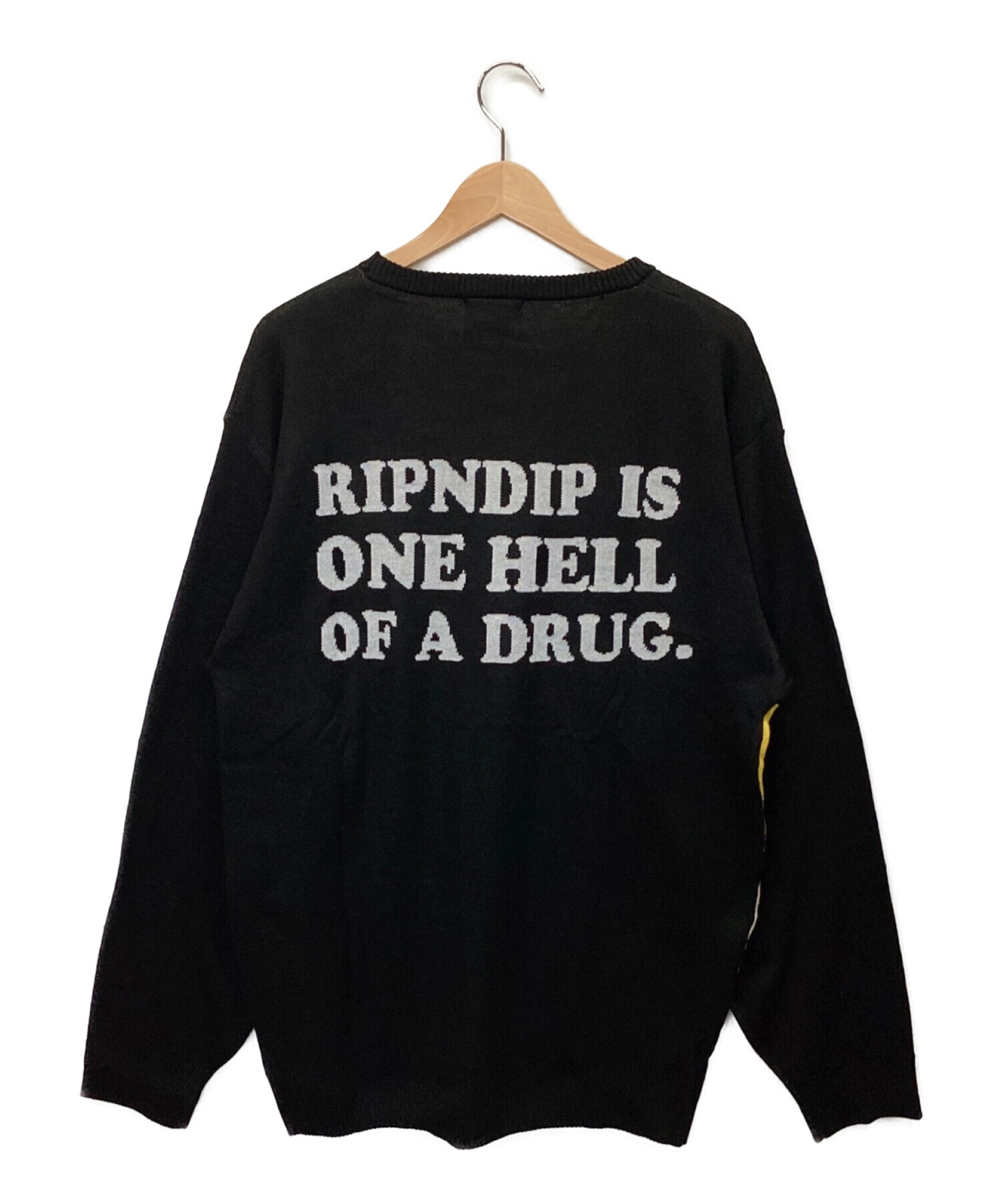 中古・古着通販】RIPNDIP (リップンディップ) ニット ブラック サイズ