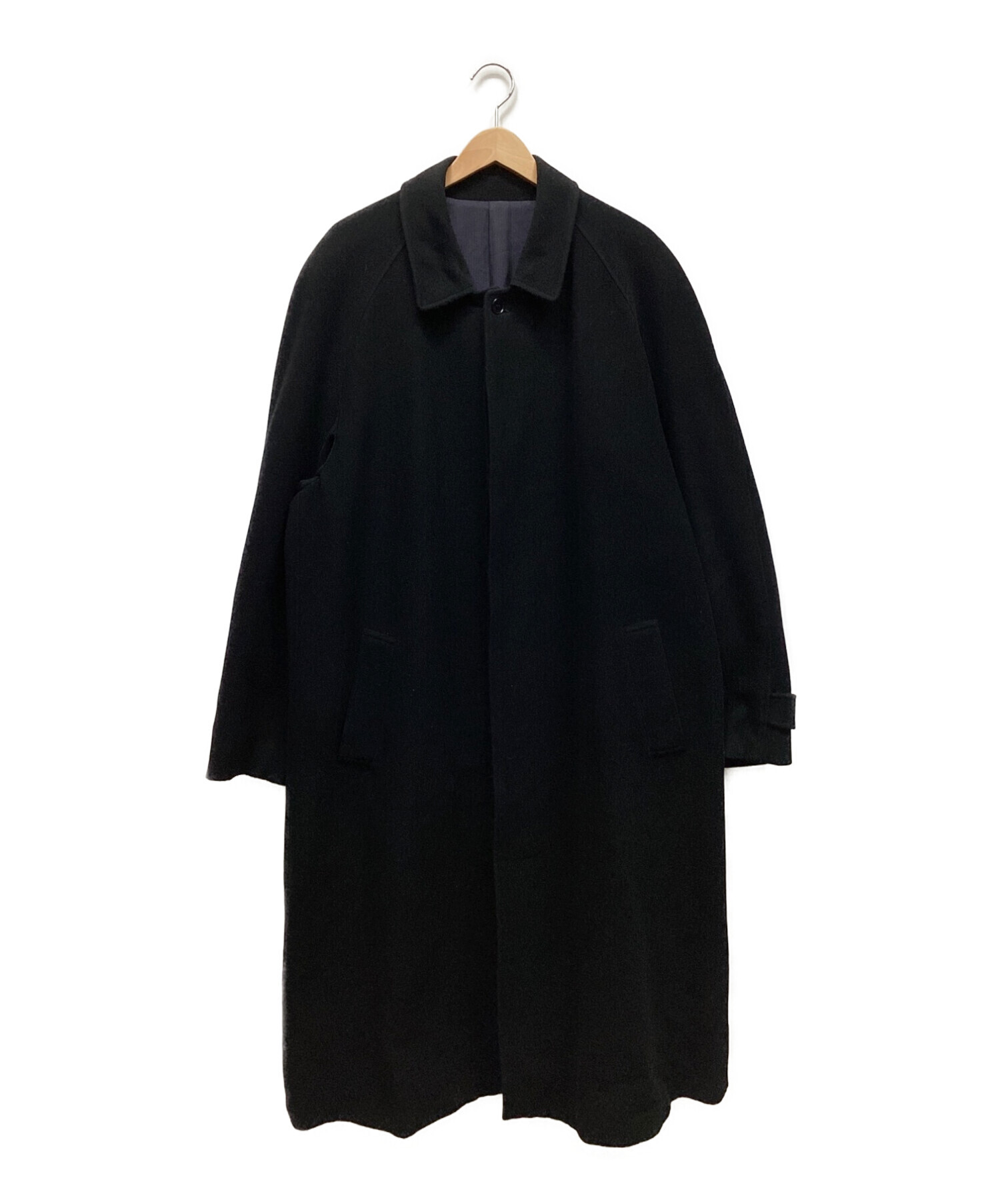 KENZO (ケンゾー) ロングウールコート ブラック サイズ:F