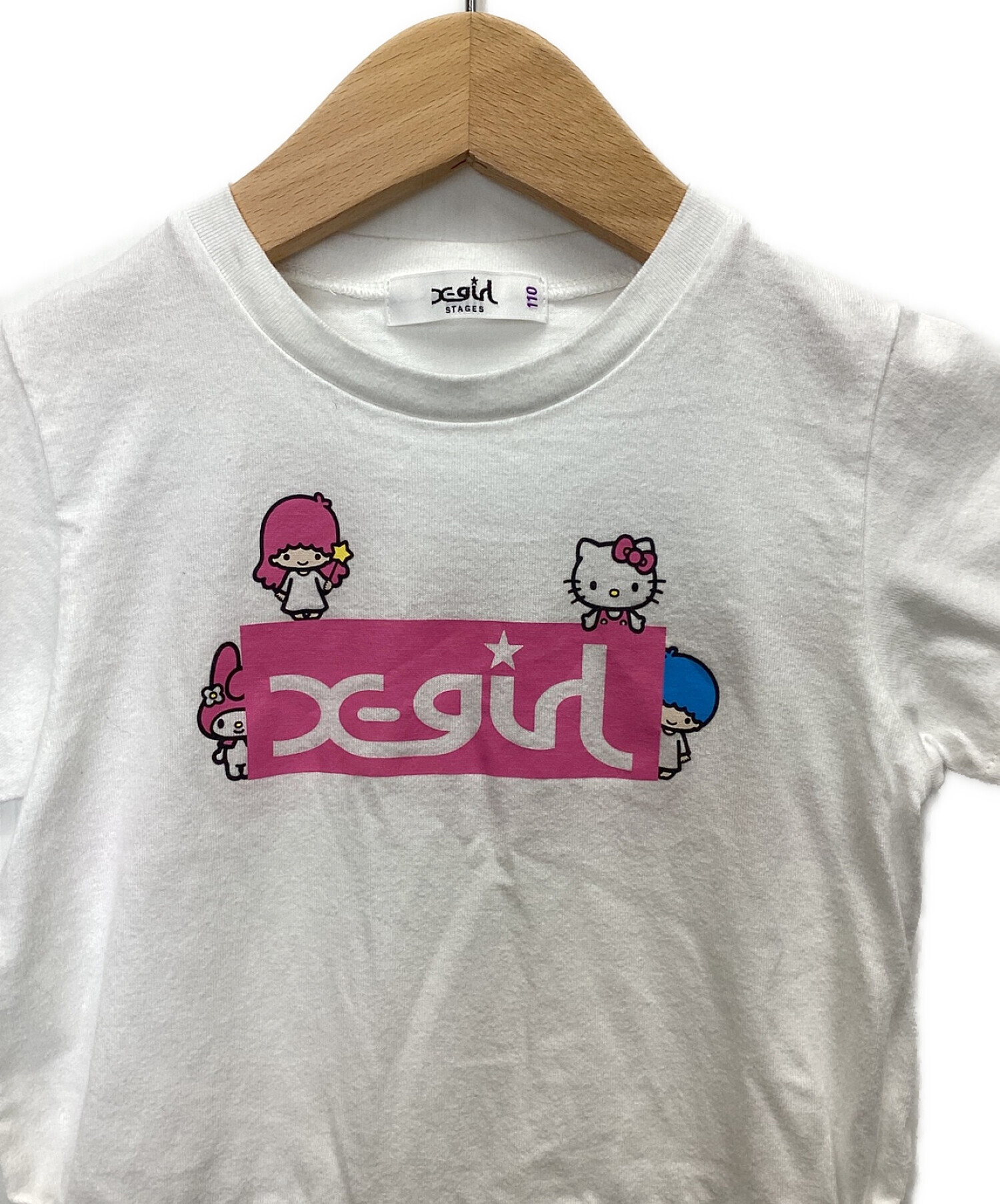 X-GIRL (エックスガール) Sanrio (サンリオ) ワンピース ホワイト サイズ:110