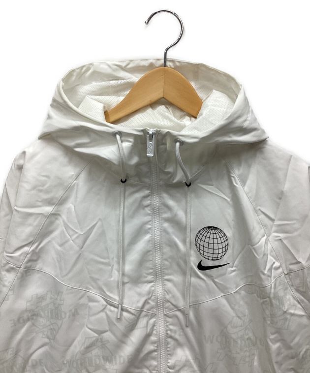 中古・古着通販】NIKE (ナイキ) ジップパーカー ホワイト サイズ:Ｌ