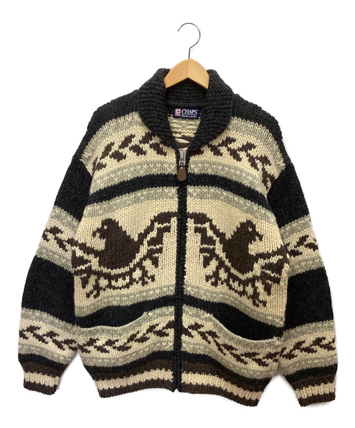 chumi_fashion【希少】チャップスラルフローレン ポロベア カウチン ニットジャケット セーター