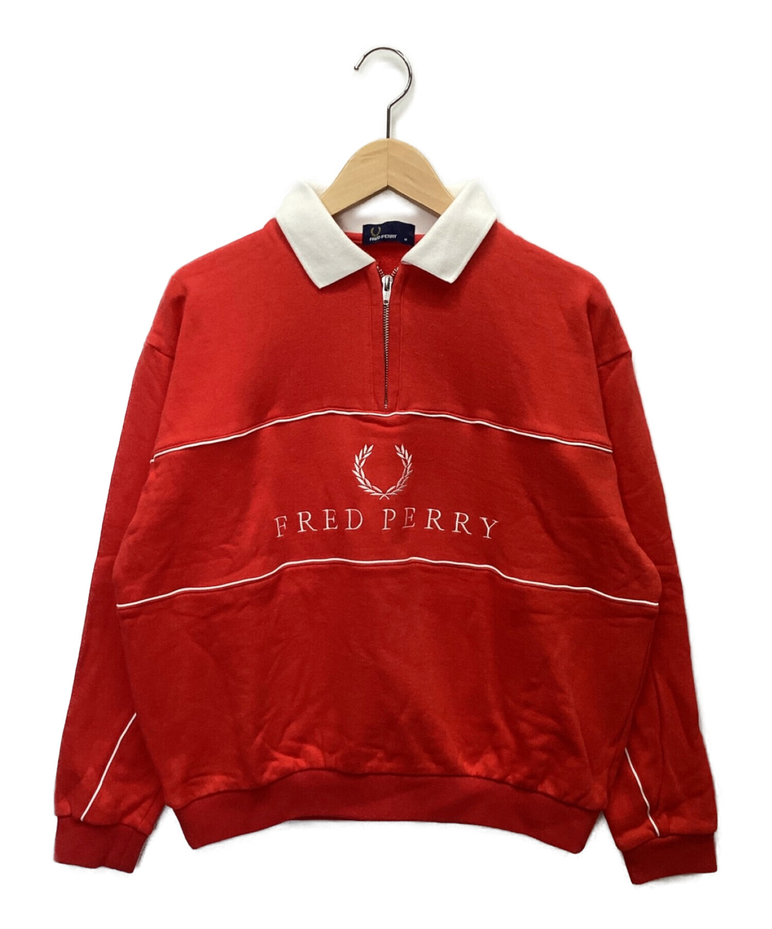 中古・古着通販】FRED PERRY (フレッドペリー) ハーフジップスウェット