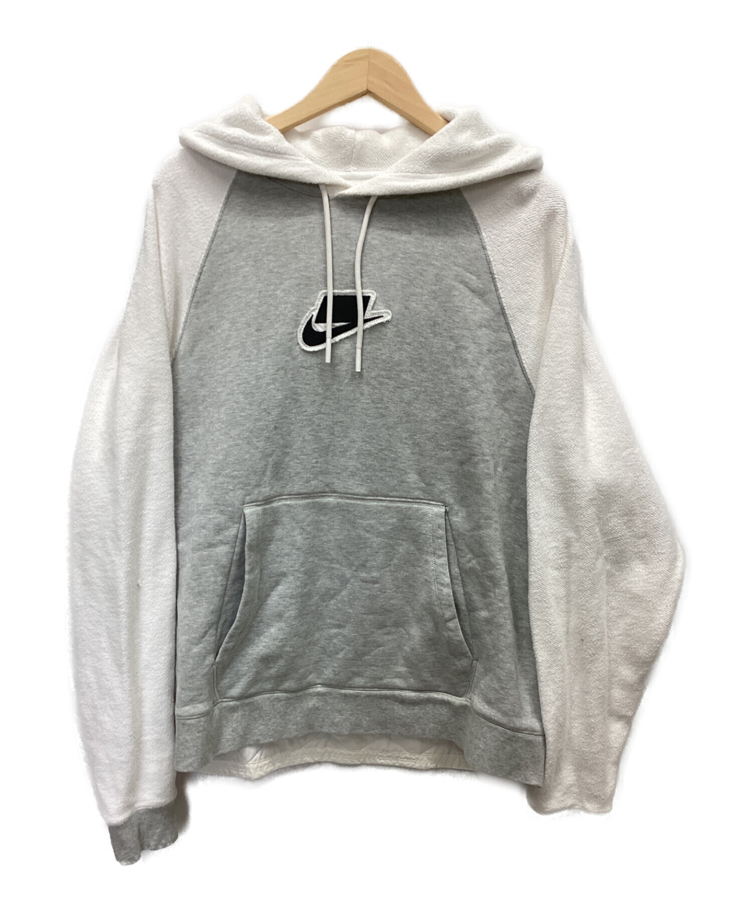 中古・古着通販】NIKE (ナイキ) パーカー ホワイト×グレー サイズ:L