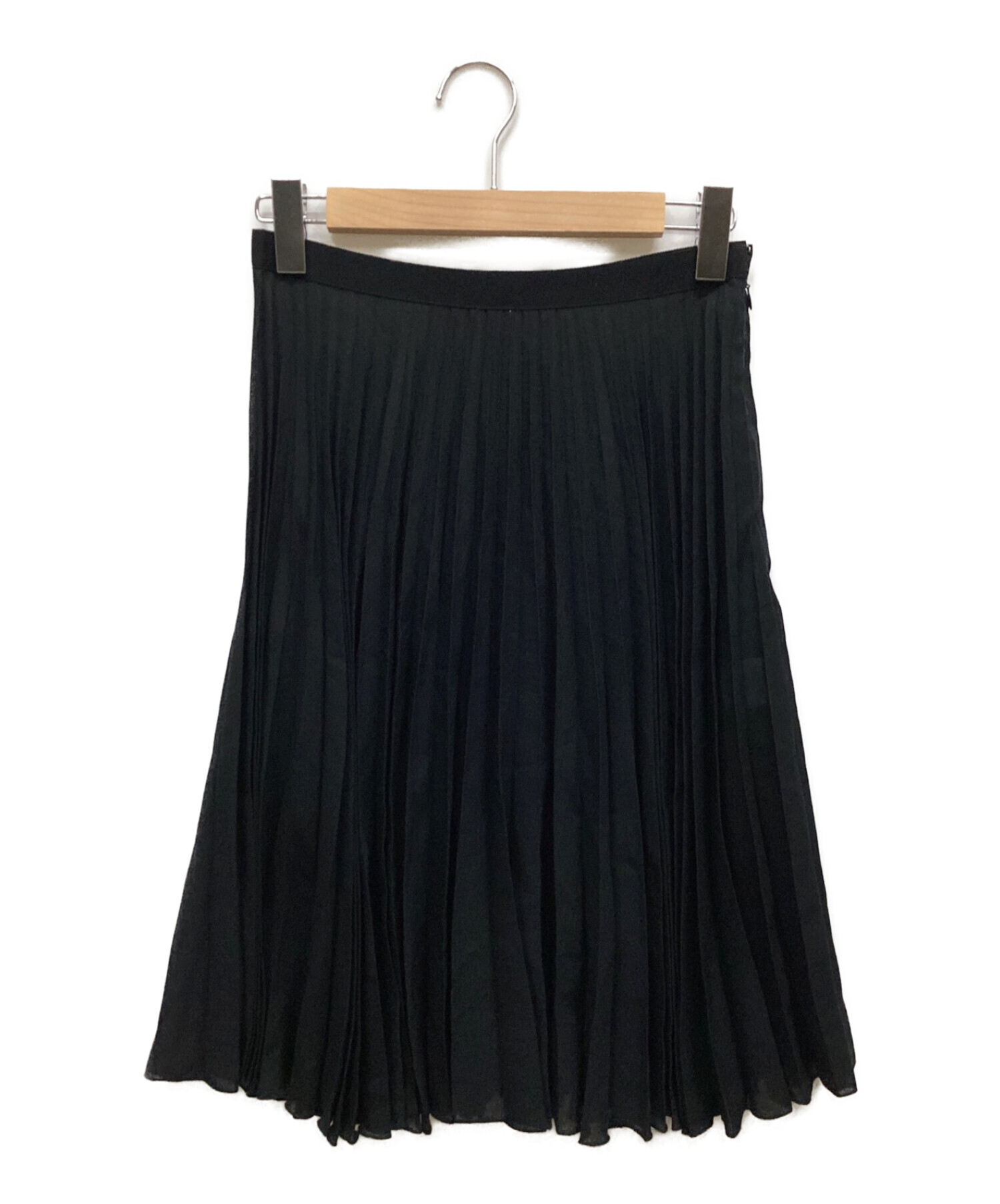 MARGARET HOWELL (マーガレットハウエル) プリーツスカート ブラック サイズ:1