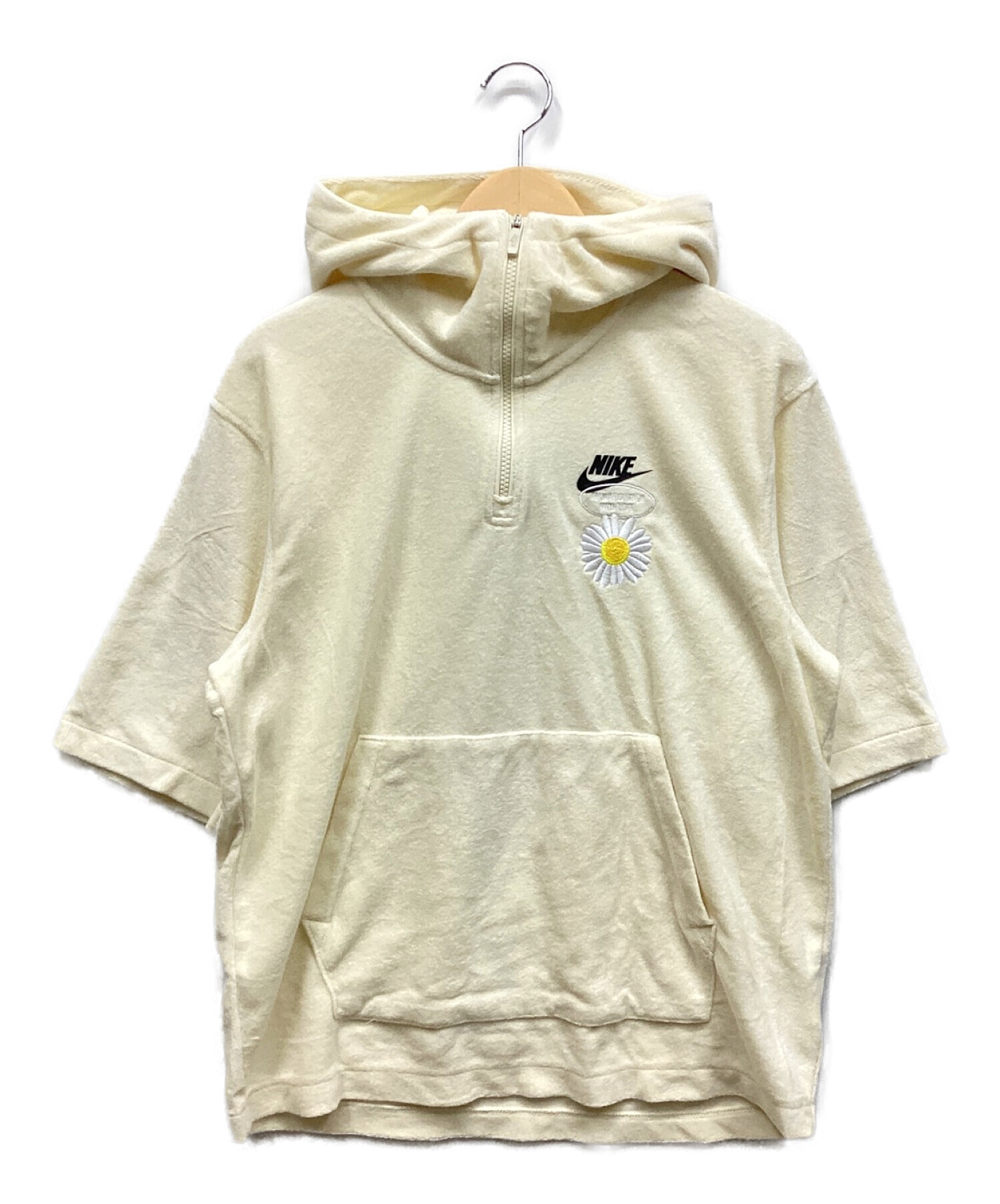 中古・古着通販】NIKE (ナイキ) ハーフジップパーカー ホワイト サイズ