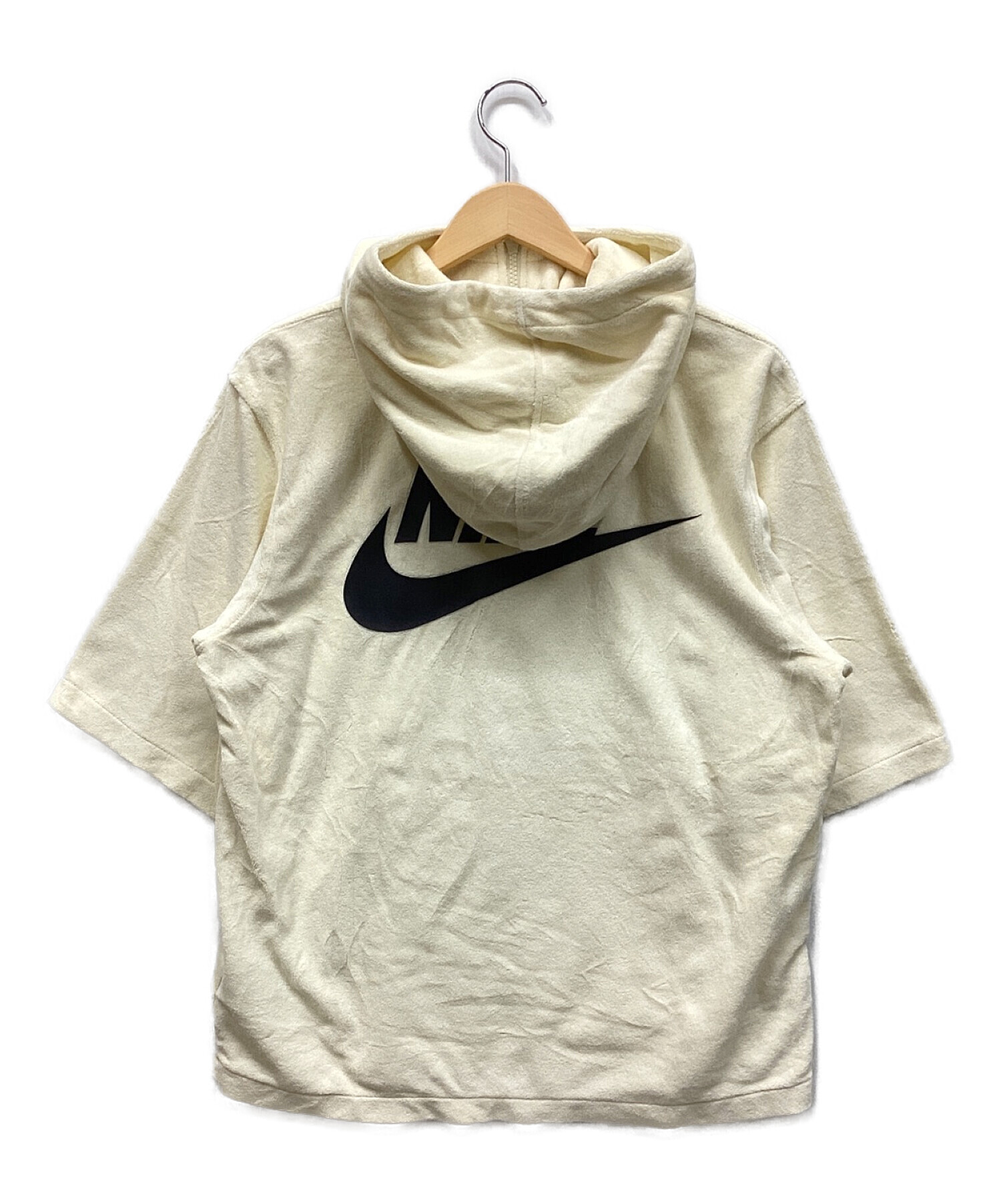 中古・古着通販】NIKE (ナイキ) ハーフジップパーカー ホワイト サイズ