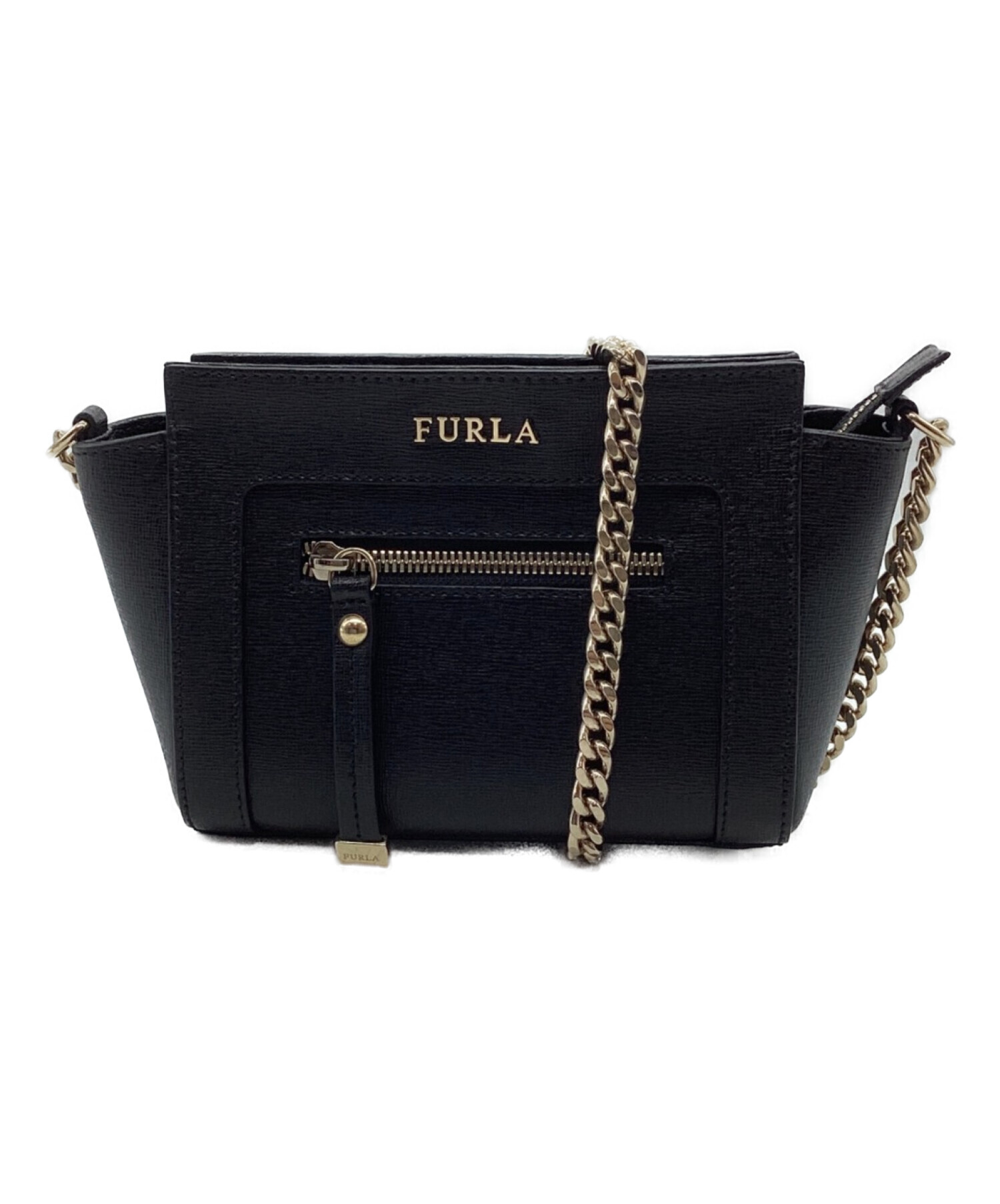 FURLA (フルラ) チェーンショルダーバッグ ブラック