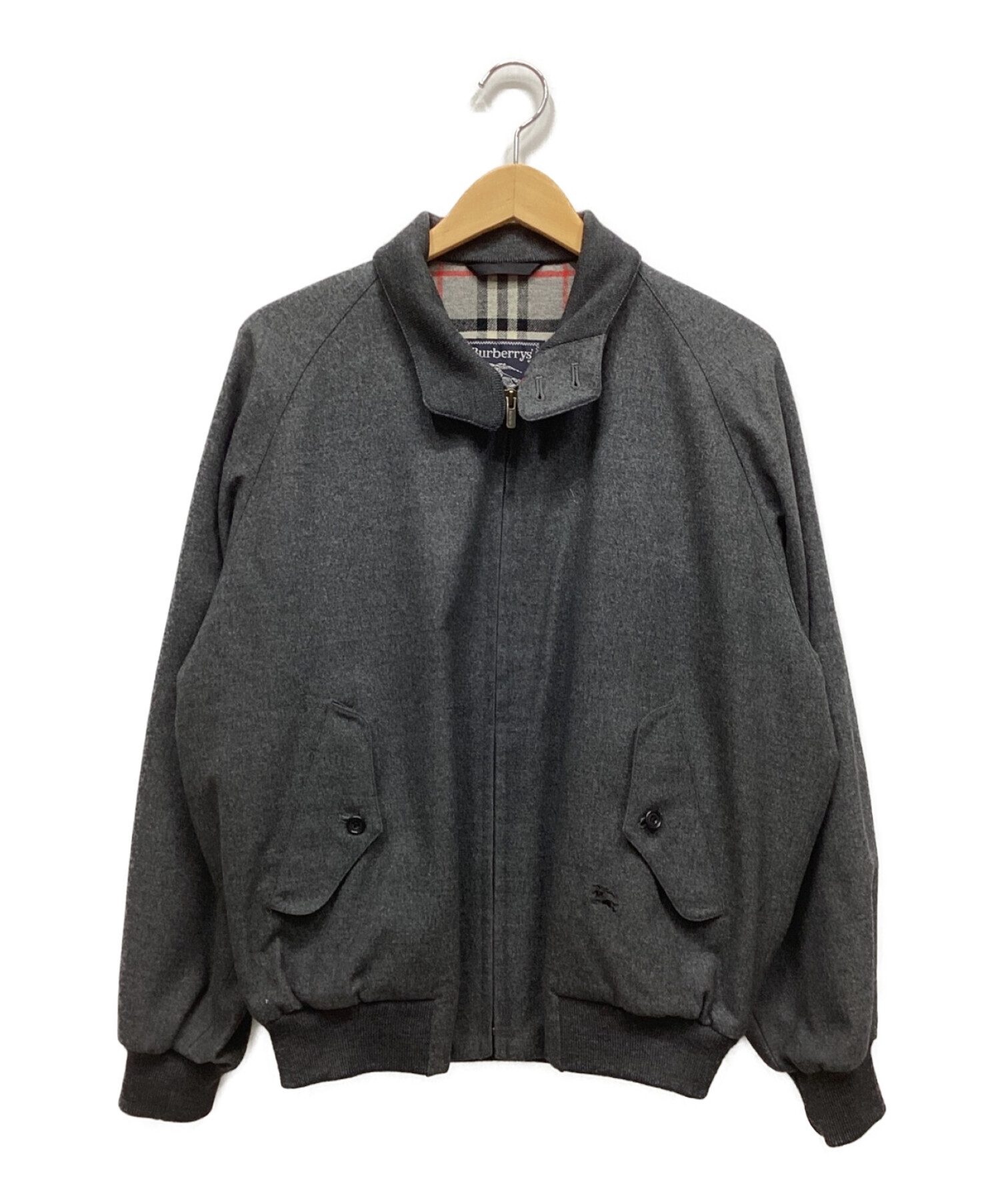 中古・古着通販】Burberry's (バーバリーズ) ウールブルゾン グレー サイズ:M｜ブランド・古着通販 トレファク公式【TREFAC  FASHION】スマホサイト