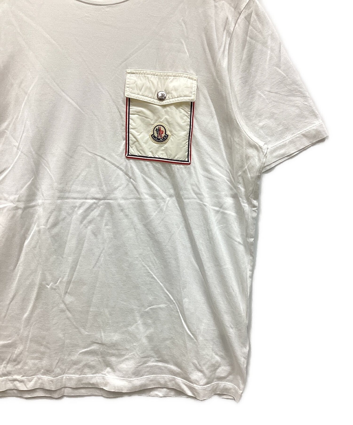 中古・古着通販】MONCLER (モンクレール) ポケットTシャツ ホワイト