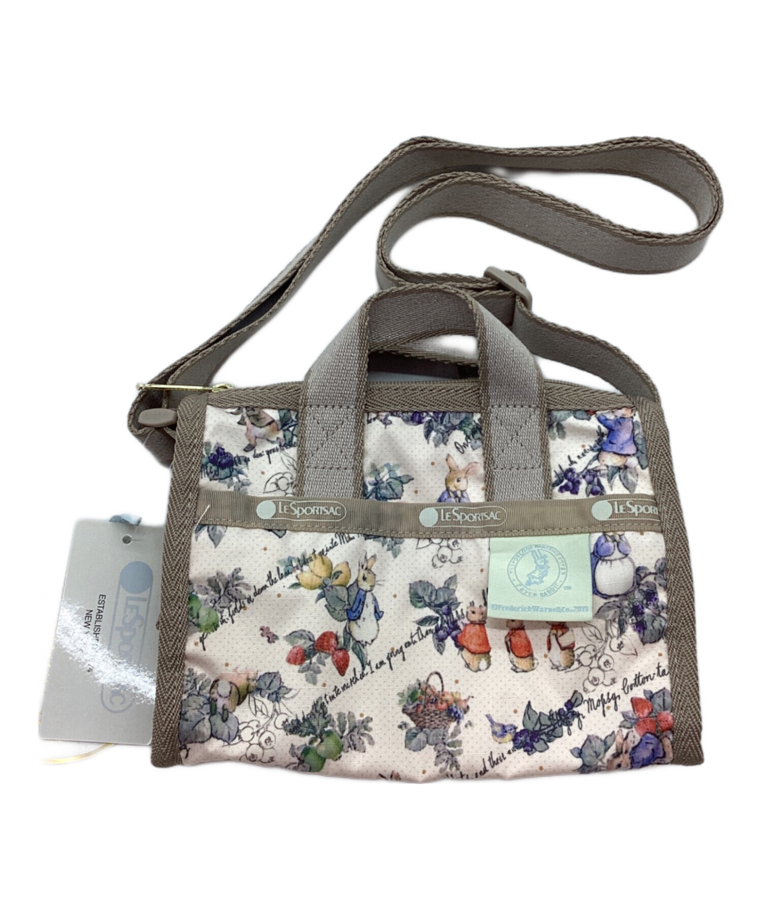 中古・古着通販】LeSportsac (レスポートサック) Peter Rabbit (ピーターラビット) ショルダーバッグ ホワイト×ベージュ 未使用品｜ブランド・古着通販  トレファク公式【TREFAC FASHION】スマホサイト