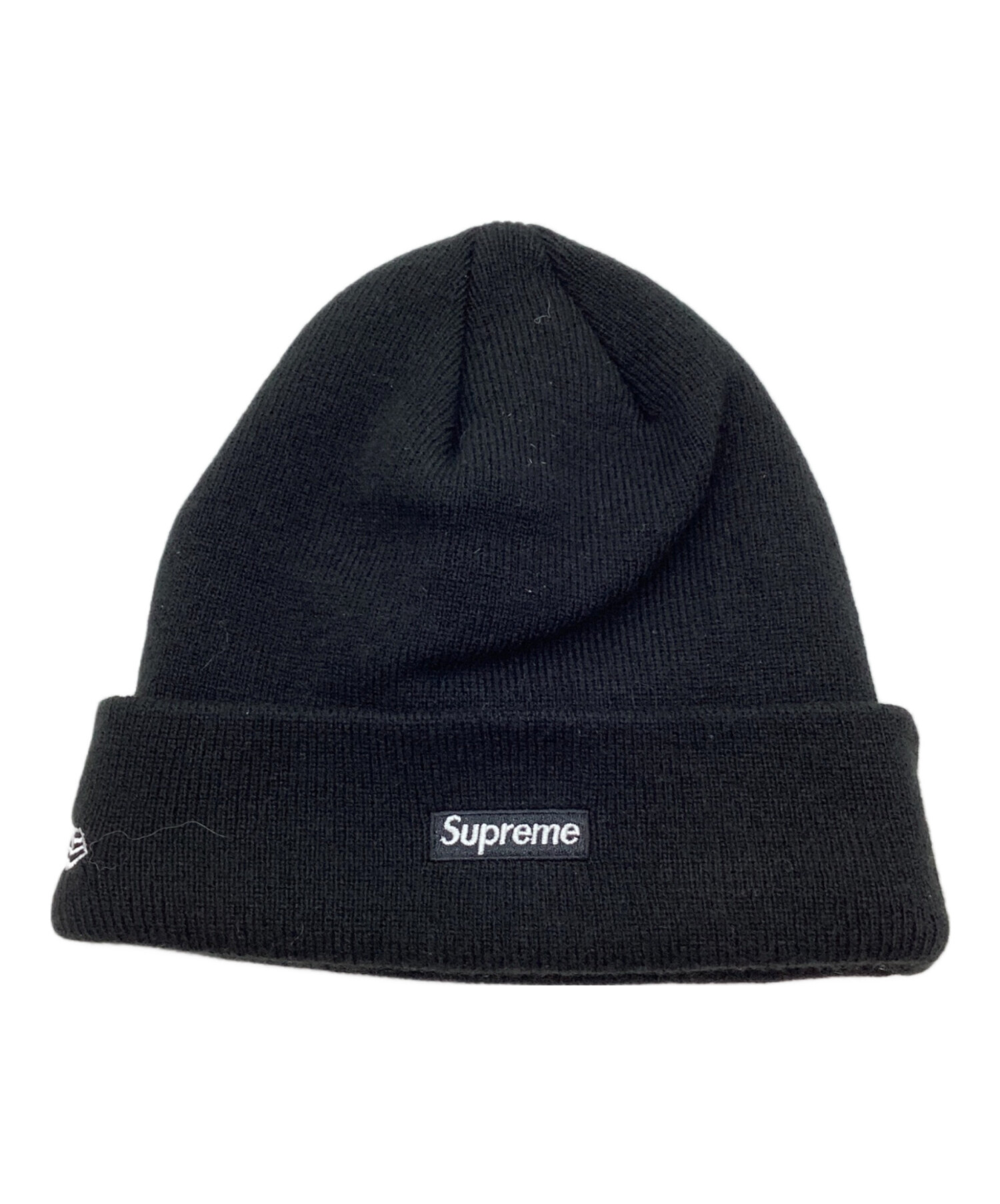 中古・古着通販】New Era (ニューエラ) SUPREME (シュプリーム) ニット帽 ブラック｜ブランド・古着通販 トレファク公式【TREFAC  FASHION】スマホサイト