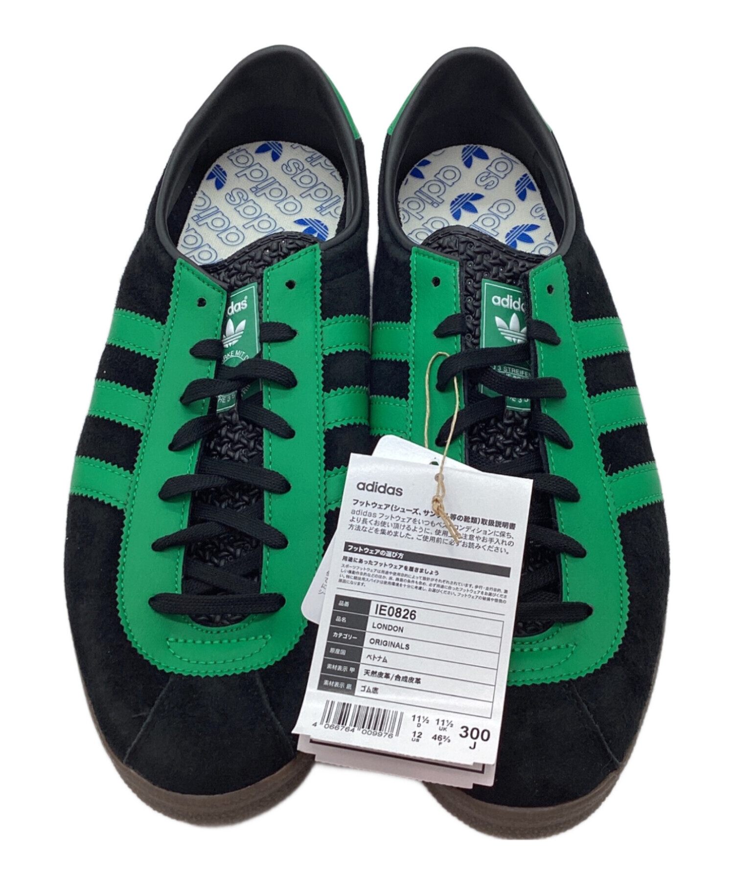 中古・古着通販】adidas Originals (アディダスオリジナル) ローカットスニーカー ブラック×グリーン サイズ:30  未使用品｜ブランド・古着通販 トレファク公式【TREFAC FASHION】スマホサイト