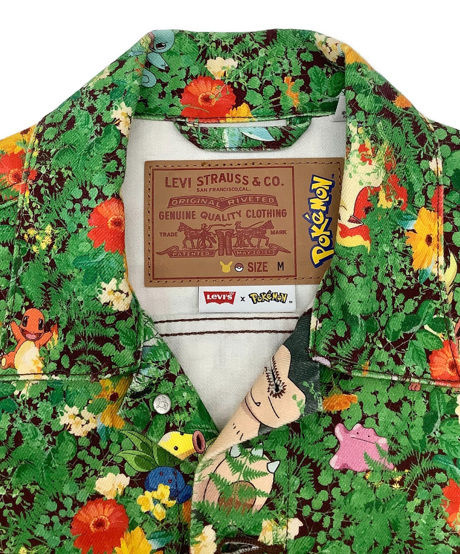 LEVI'S×PoKeMoN (リーバイス × ポケモン) トラッカージャケット VINTAGE FIT グリーン サイズ:SIZE M