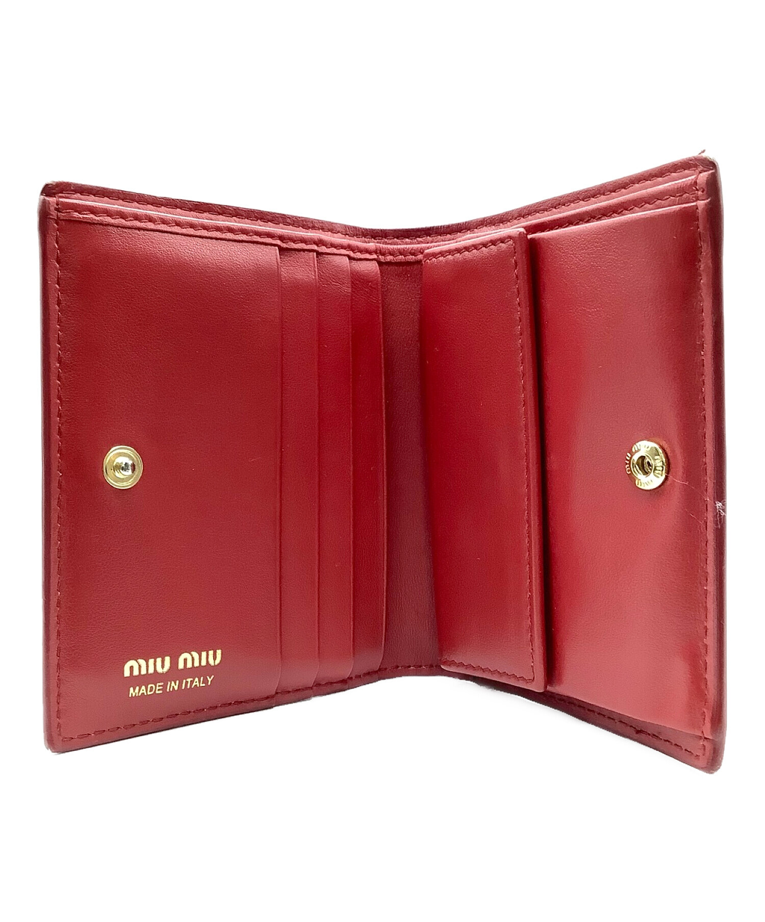 中古・古着通販】MIU MIU (ミュウミュウ) クロコダイルプリント2つ折り