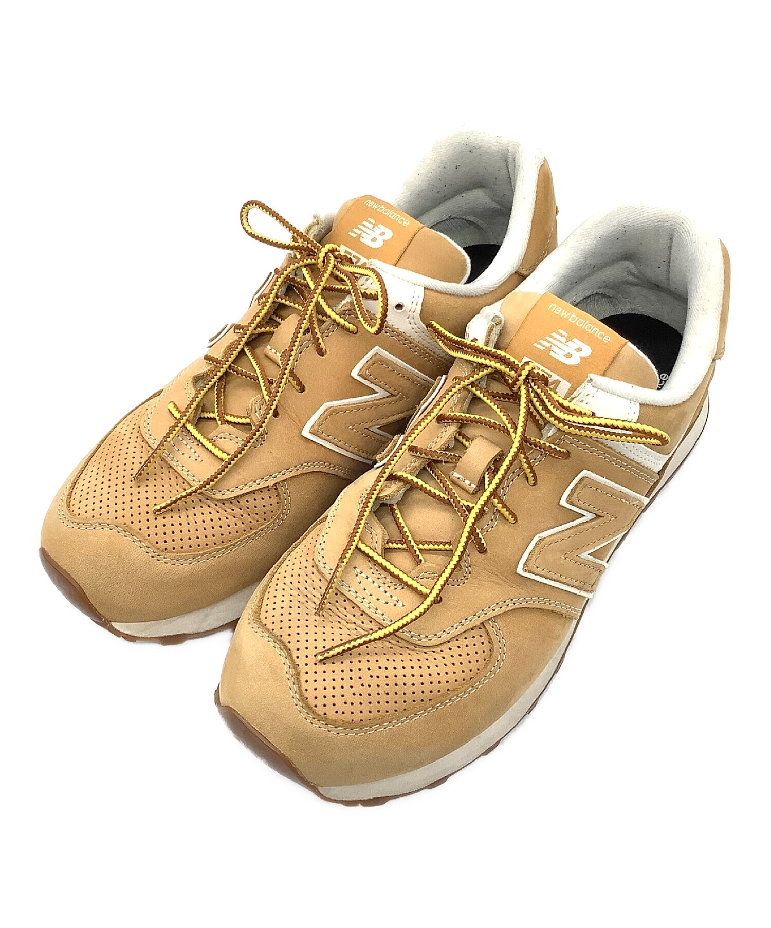 NEW BALANCE (ニューバランス) NEW BALANCE574 eYe COMME des GARCONS JUNYAWATANABE  MAN コラボスニーカー ベージュ サイズ:27cm