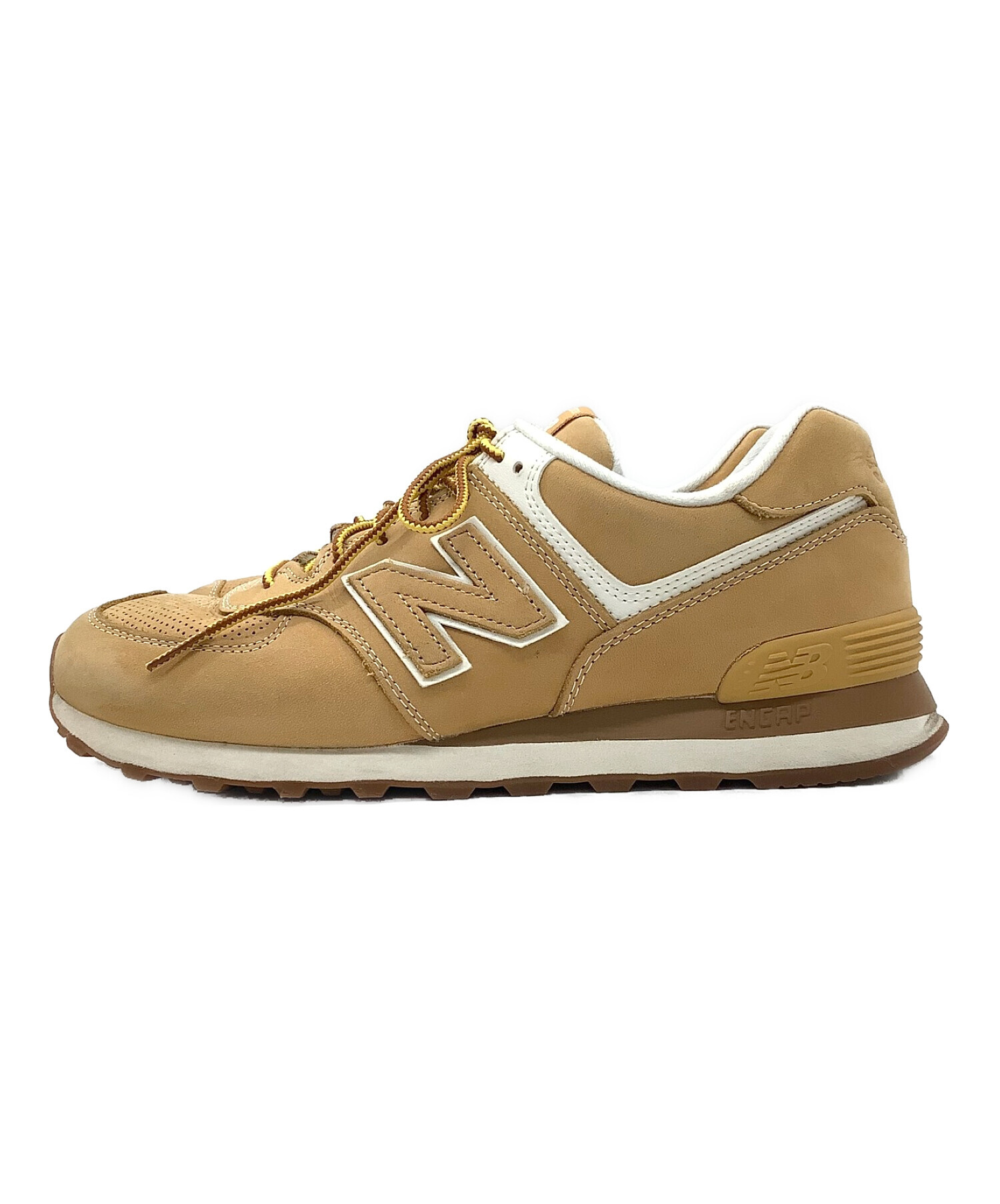 NEW BALANCE (ニューバランス) NEW BALANCE574 eYe COMME des GARCONS JUNYAWATANABE  MAN コラボスニーカー ベージュ サイズ:27cm