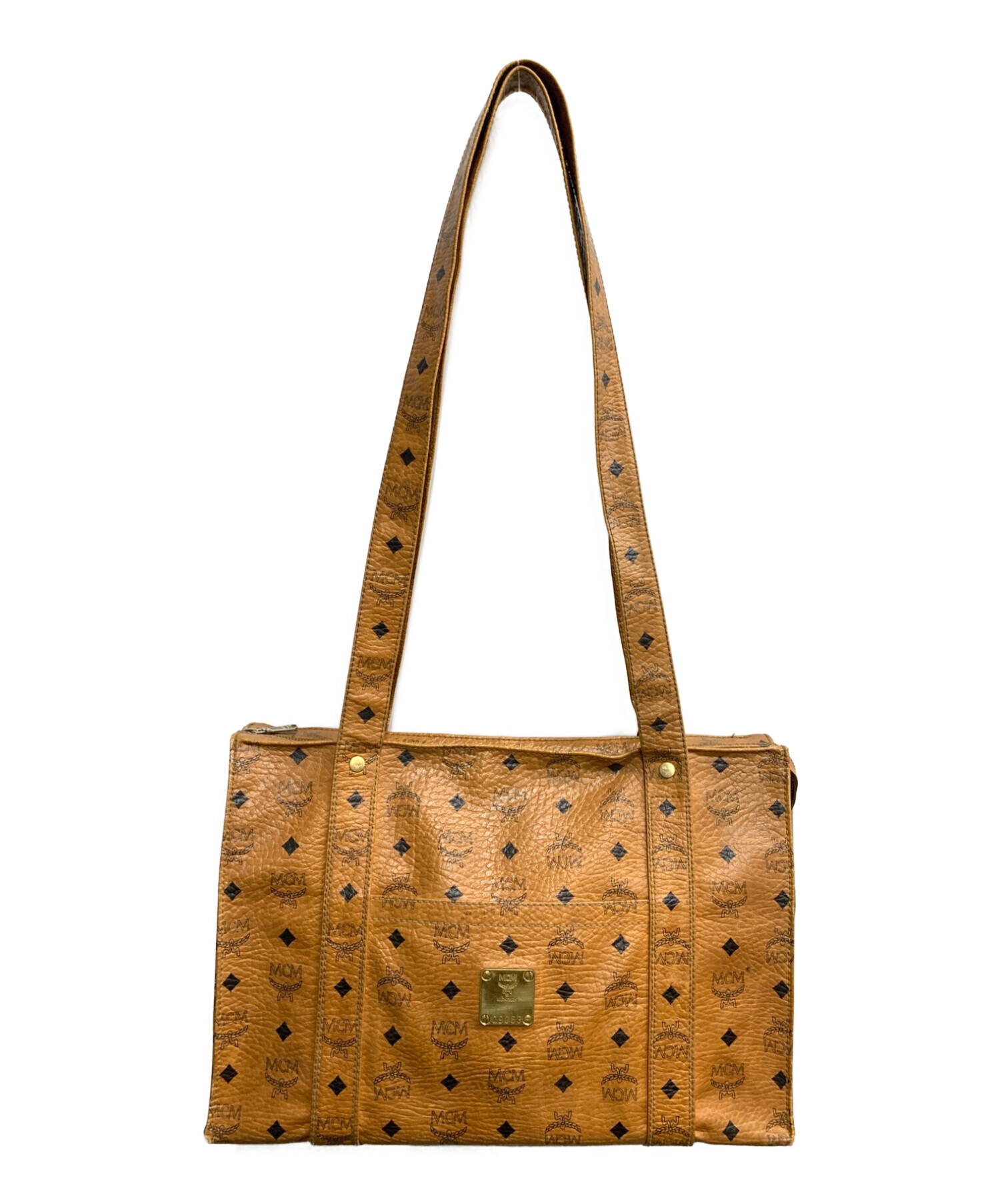 中古・古着通販】MCM (エムシーエム) ショルダートートバッグ ブラウン