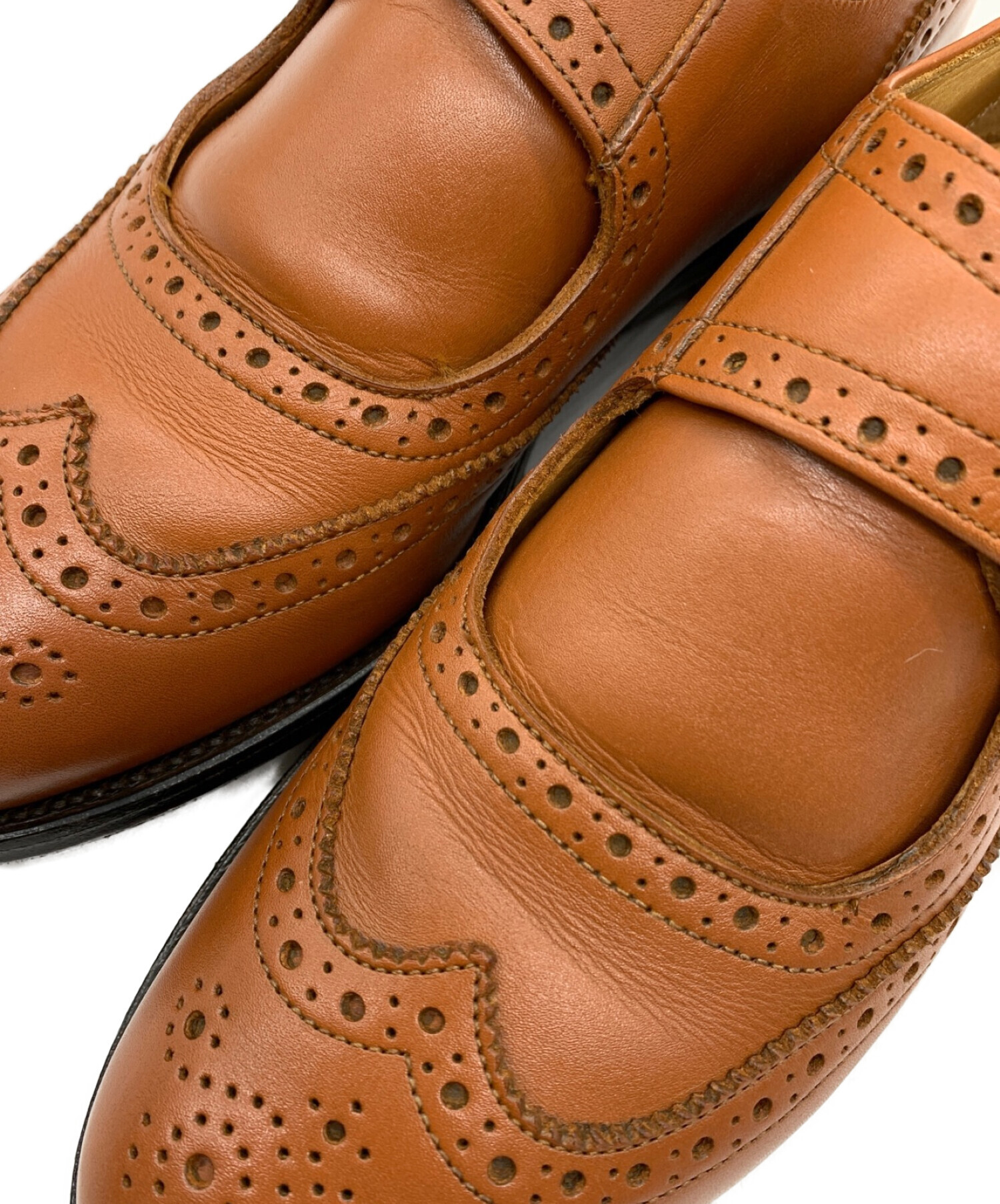 Tricker's (トリッカーズ) シングルモンクストラップシューズ マロン サイズ:7-5