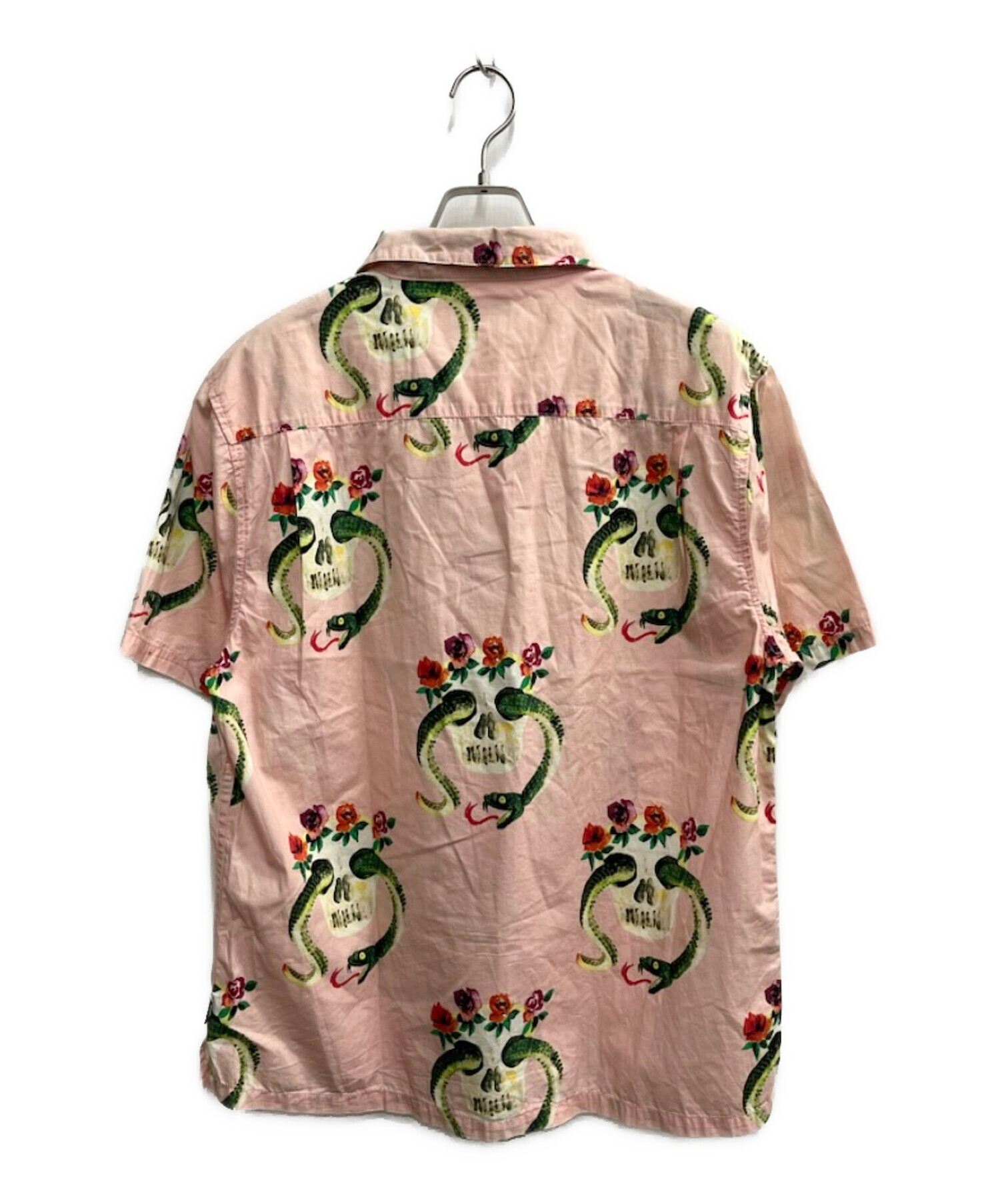 中古・古着通販】stussy (ステューシー) Skull Pattern Shirt/アロハシャツ ピンク サイズ:L｜ブランド・古着通販  トレファク公式【TREFAC FASHION】スマホサイト