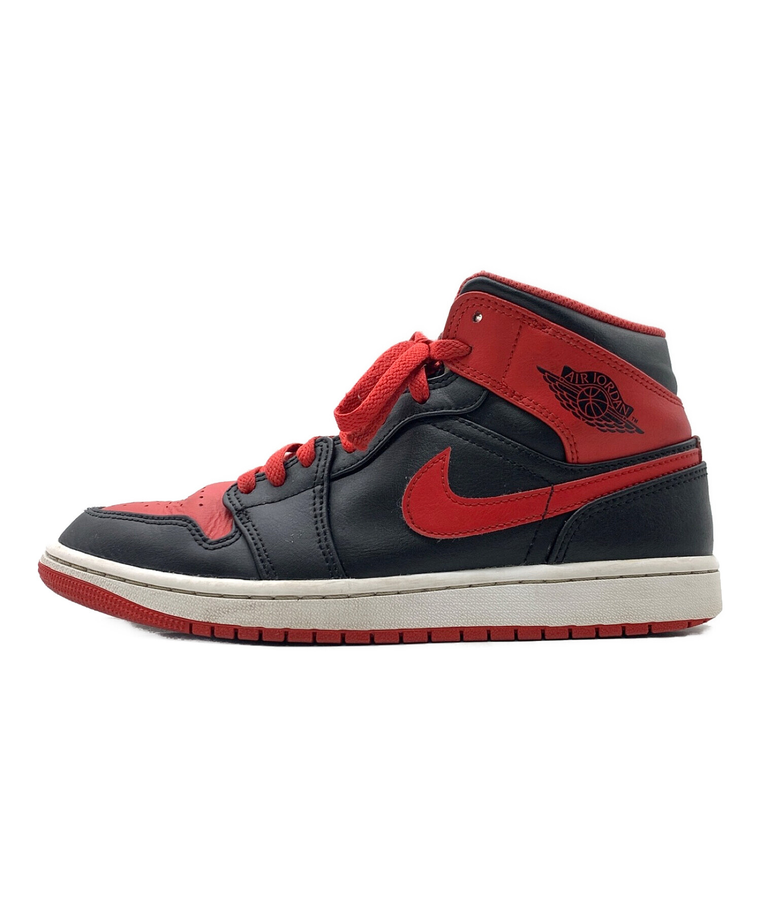 中古・古着通販】NIKE (ナイキ) ハイカットスニーカー/AIR JORDAN 1 MID ブラック×レッド サイズ:26.5cm｜ブランド・古着通販  トレファク公式【TREFAC FASHION】スマホサイト