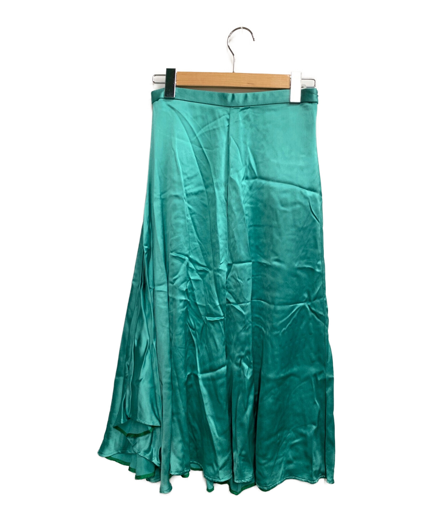 新品　ブラミンク　ロングトラペーズスカート　グリーン　38Wintomのレディース一覧