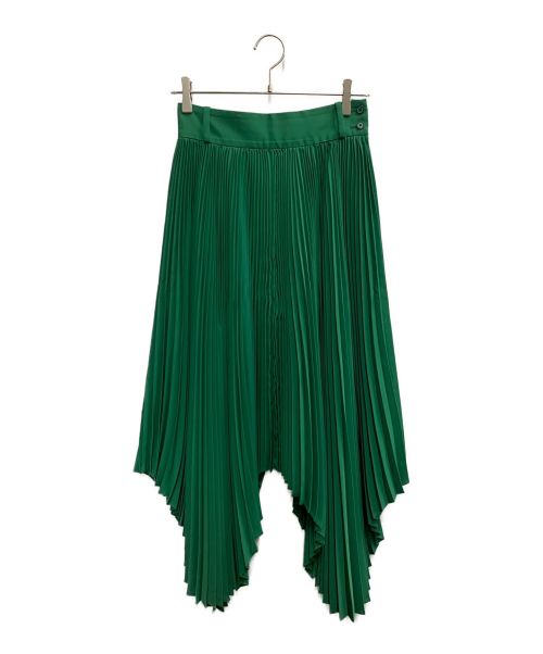 中古・古着通販】HYKE (ハイク) SQUARE PLEATED SKIRT グリーン サイズ