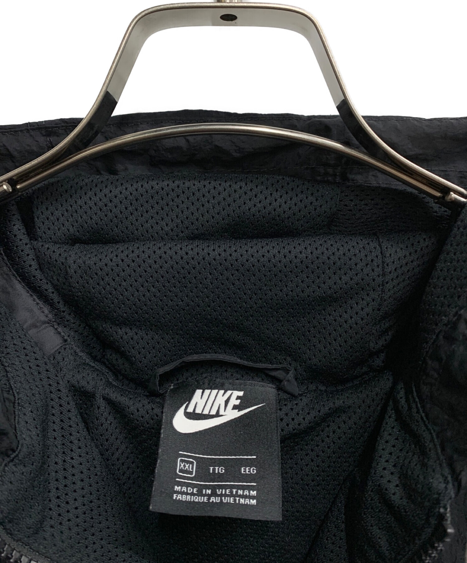 中古・古着通販】NIKE (ナイキ) アノラックパーカー ブラック サイズ