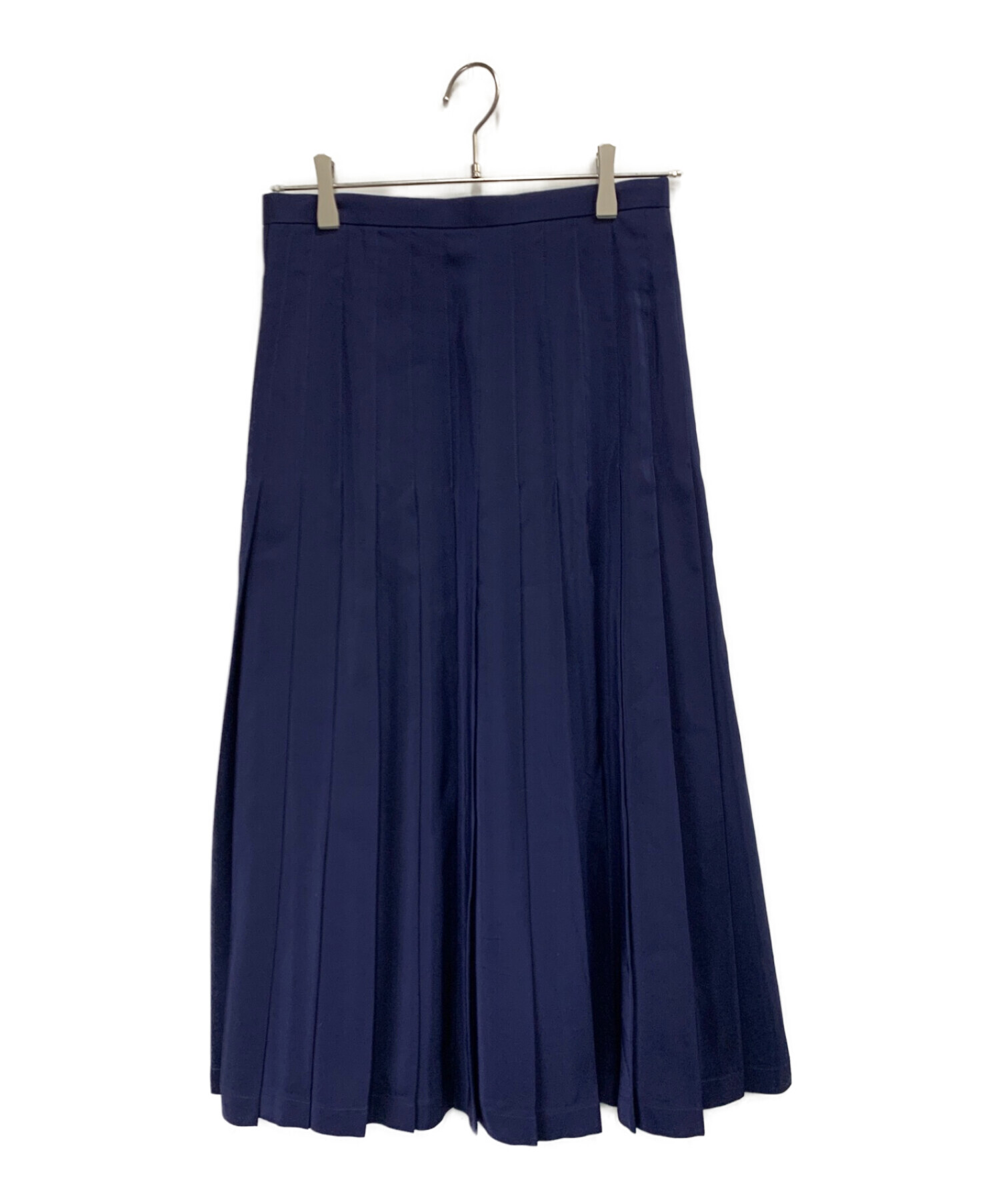 BLAMINK (ブラミンク) シルクギャザーロングスカート ネイビー サイズ:38