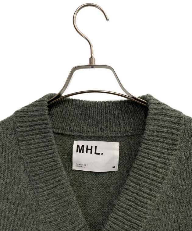 中古・古着通販】MHL (エムエイチエル) ニットカーディガン グリーン