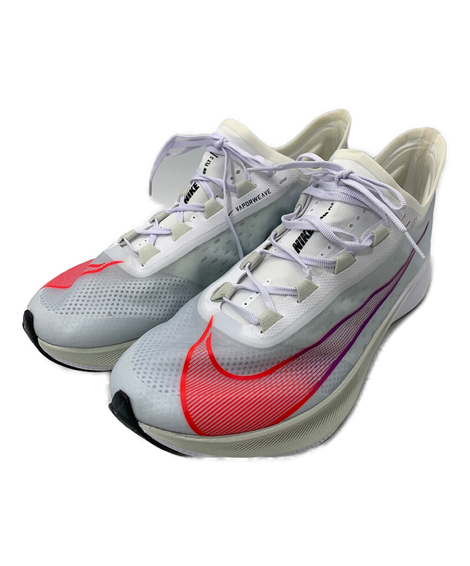 中古・古着通販】NIKE (ナイキ) ズームフライ3 ホワイト×ピンク サイズ