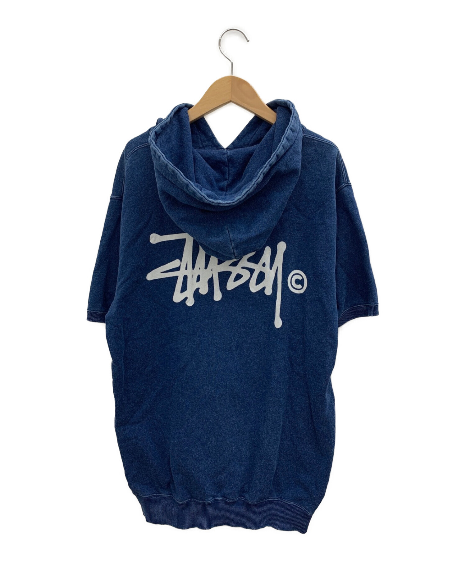 stussy (ステューシー) 半袖パーカー インディゴ サイズ:Ｍ