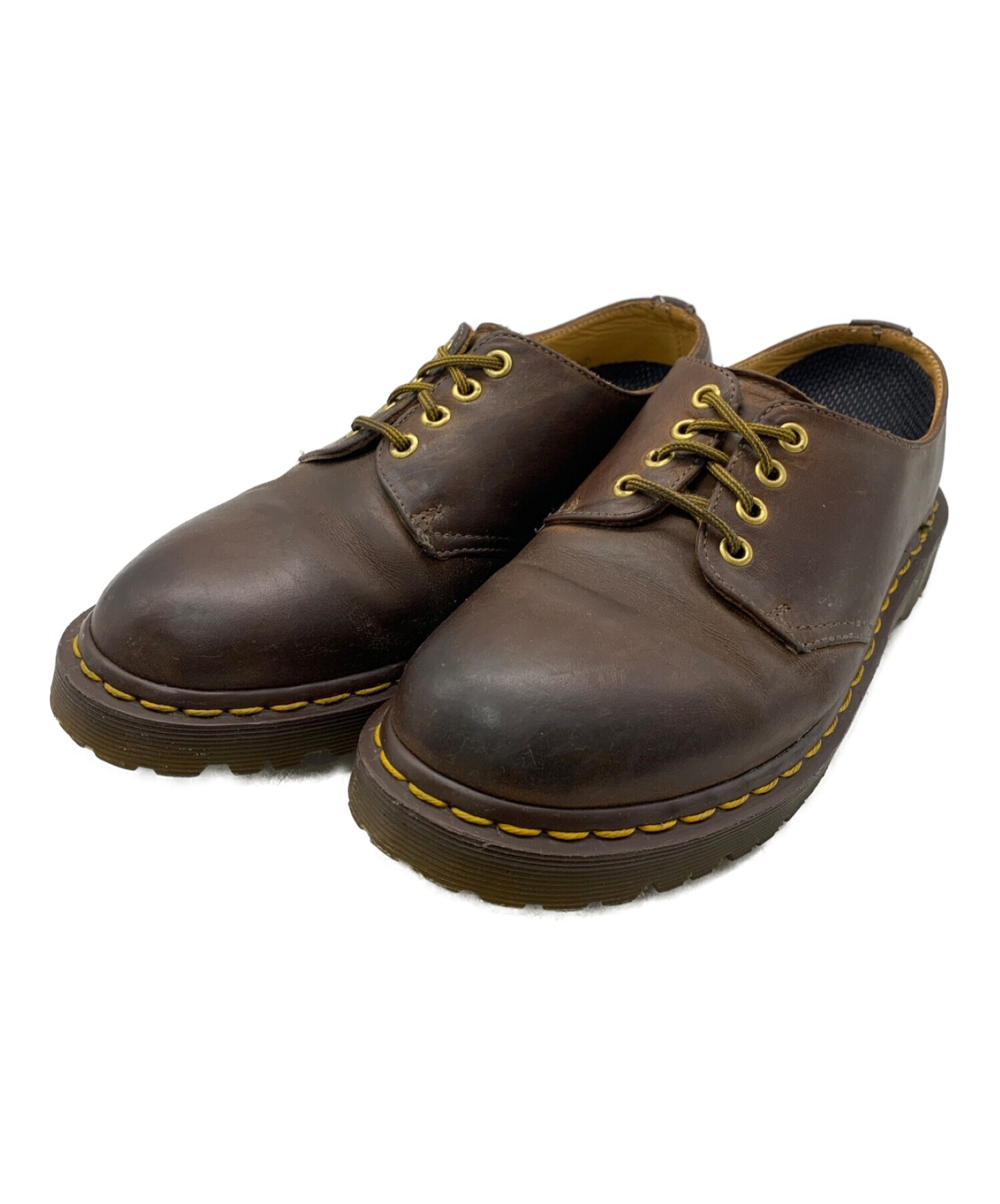 Dr.Martens (ドクターマーチン) 4ホールレザーシューズ ブラウン サイズ:7