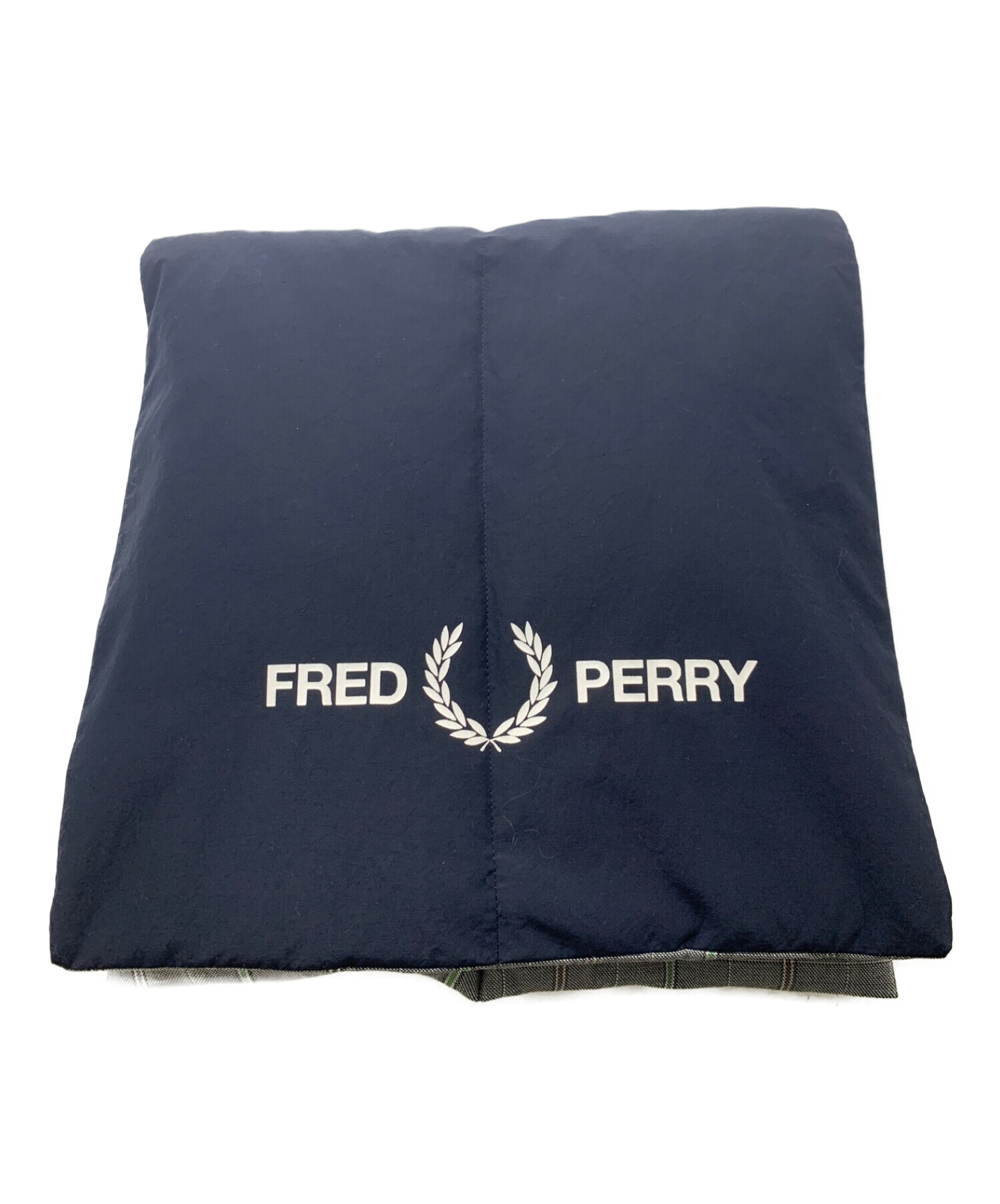 FRED PERRY (フレッドペリー) リバーシブルダウンマフラー グレー 未使用品