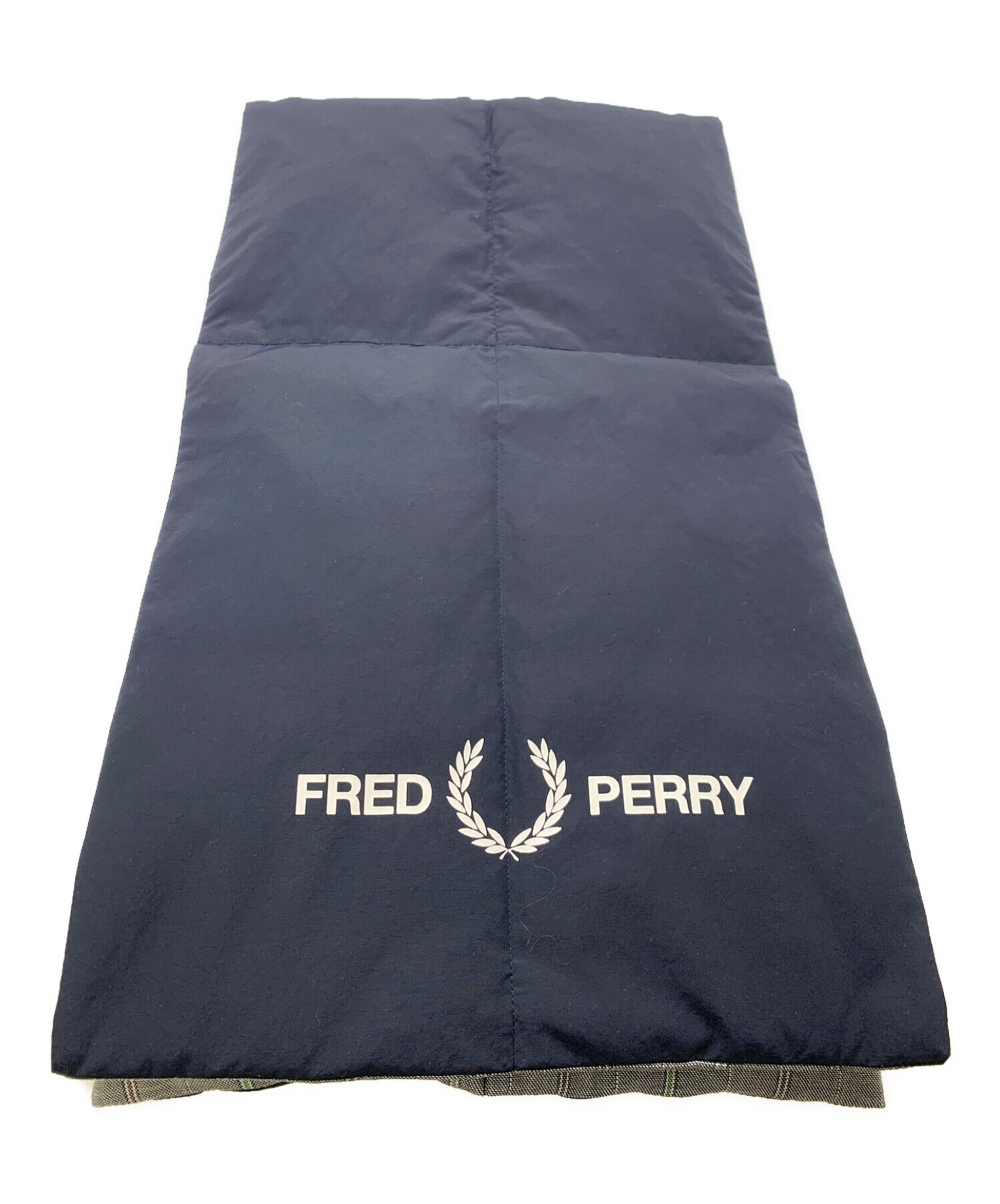 FRED PERRY (フレッドペリー) リバーシブルダウンマフラー グレー 未使用品