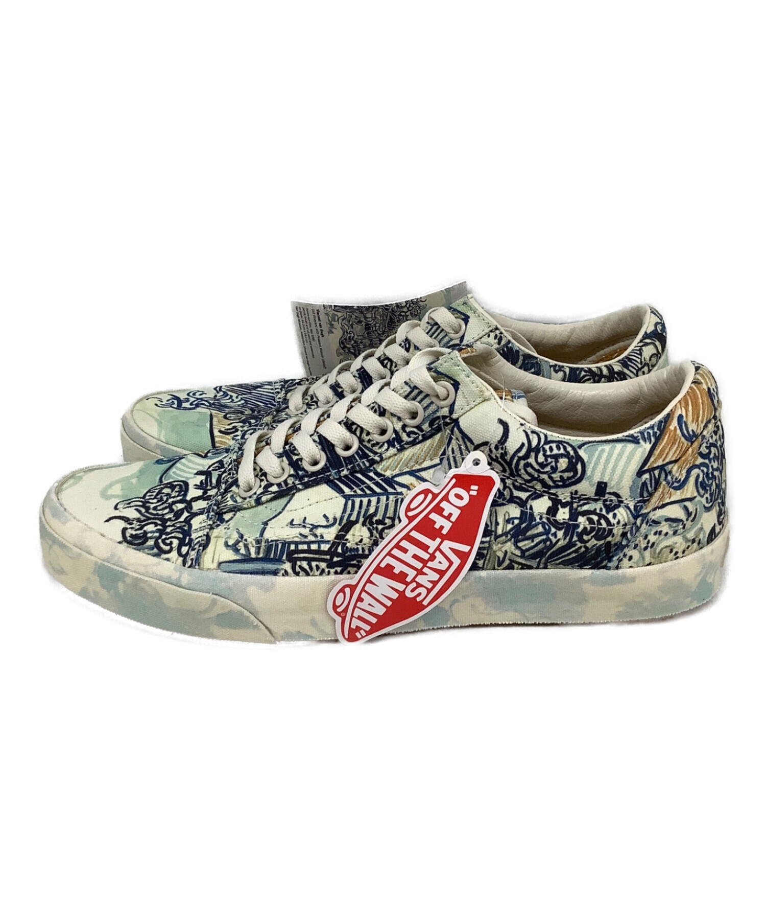 VANS (バンズ) スニーカー ブルー×ホワイト サイズ:27 未使用品