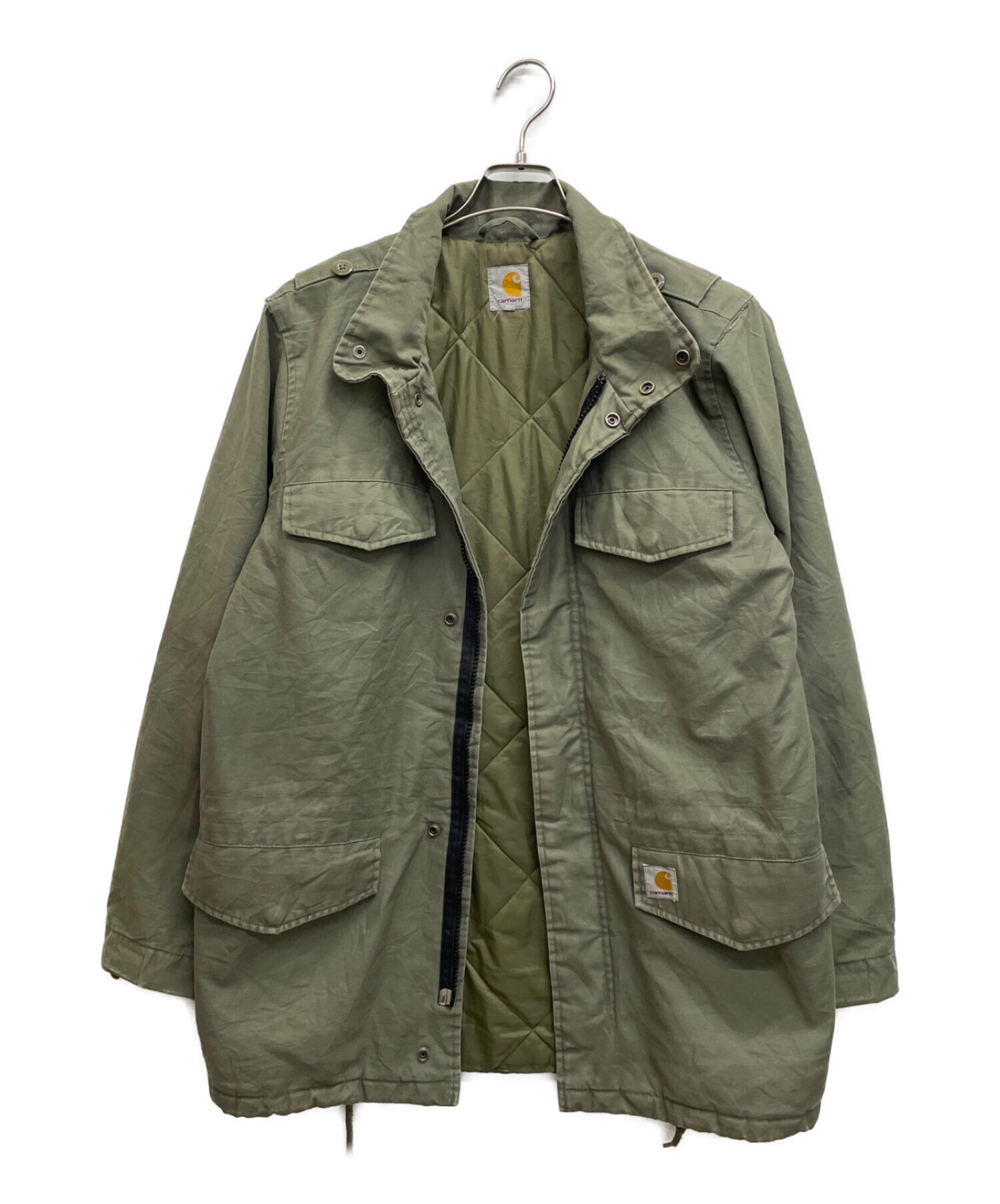 【中古・古着通販】CarHartt (カーハート) モッズコート グリーン