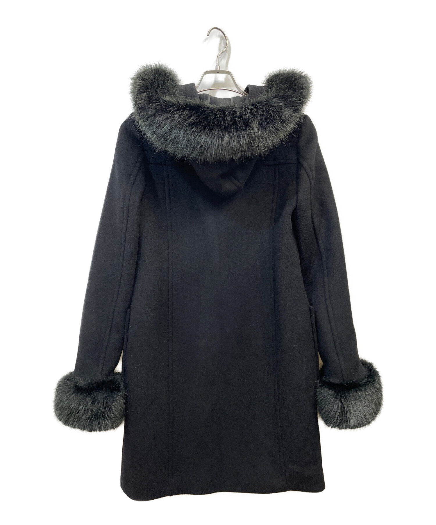 rienda (リエンダ) Faux Fur SLV Woolダッフルコート ブラック サイズ:M