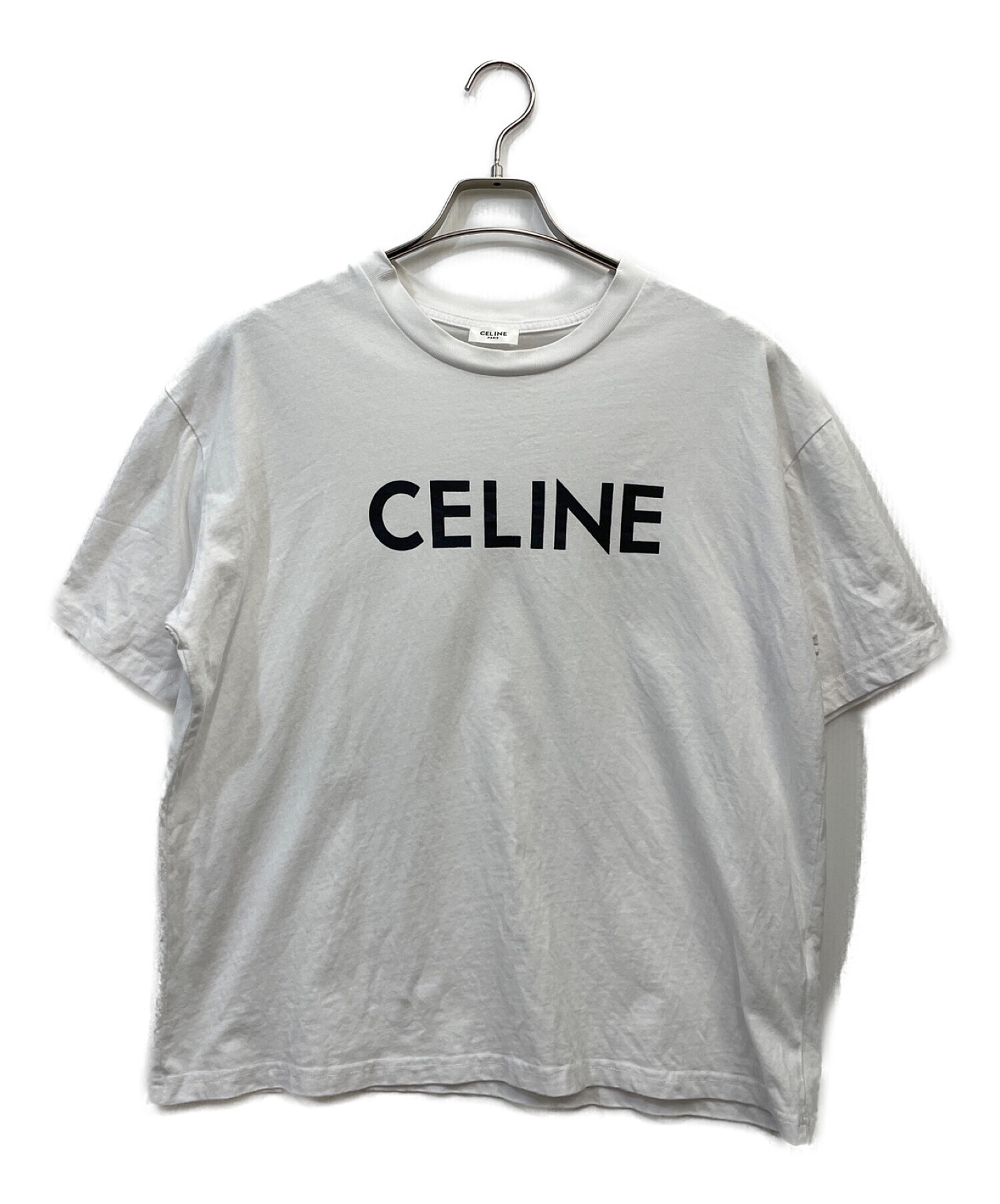 中古・古着通販】CELINE (セリーヌ) ロゴルーズTシャツ ホワイト ...