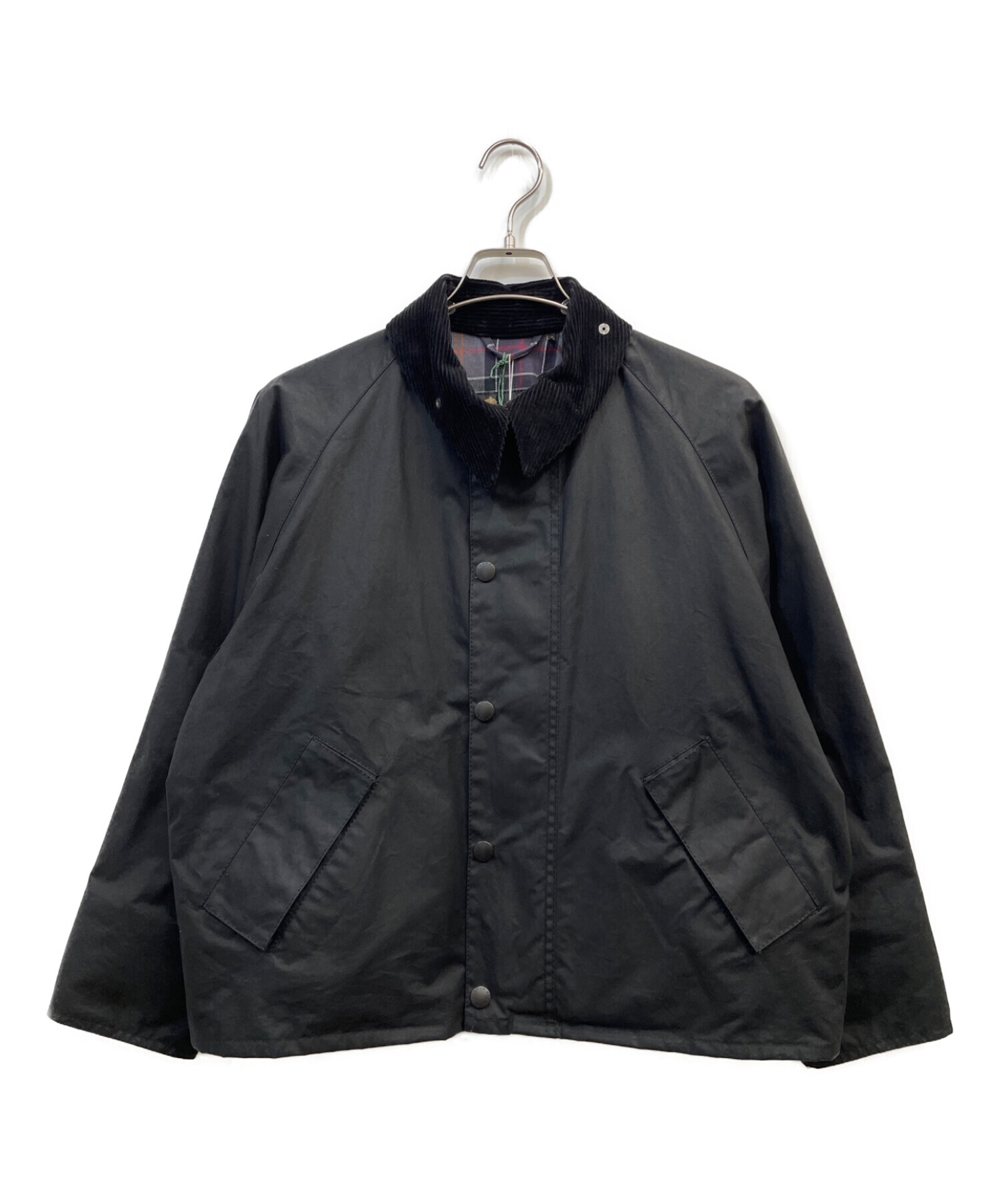 Barbour (バブアー) TRANSPORT ワックスジャケット ブラック×ブラウン サイズ:34