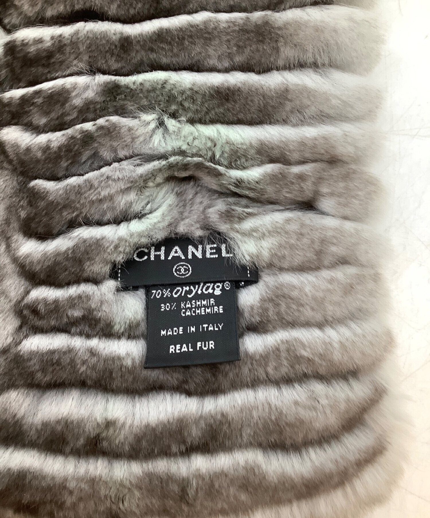 中古・古着通販】CHANEL (シャネル) ファーマフラー ブラウン