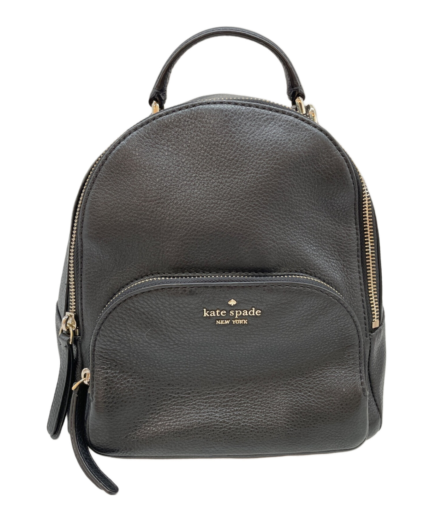 中古・古着通販】Kate Spade (ケイトスペード) レザーリュック ブラック｜ブランド・古着通販 トレファク公式【TREFAC  FASHION】スマホサイト