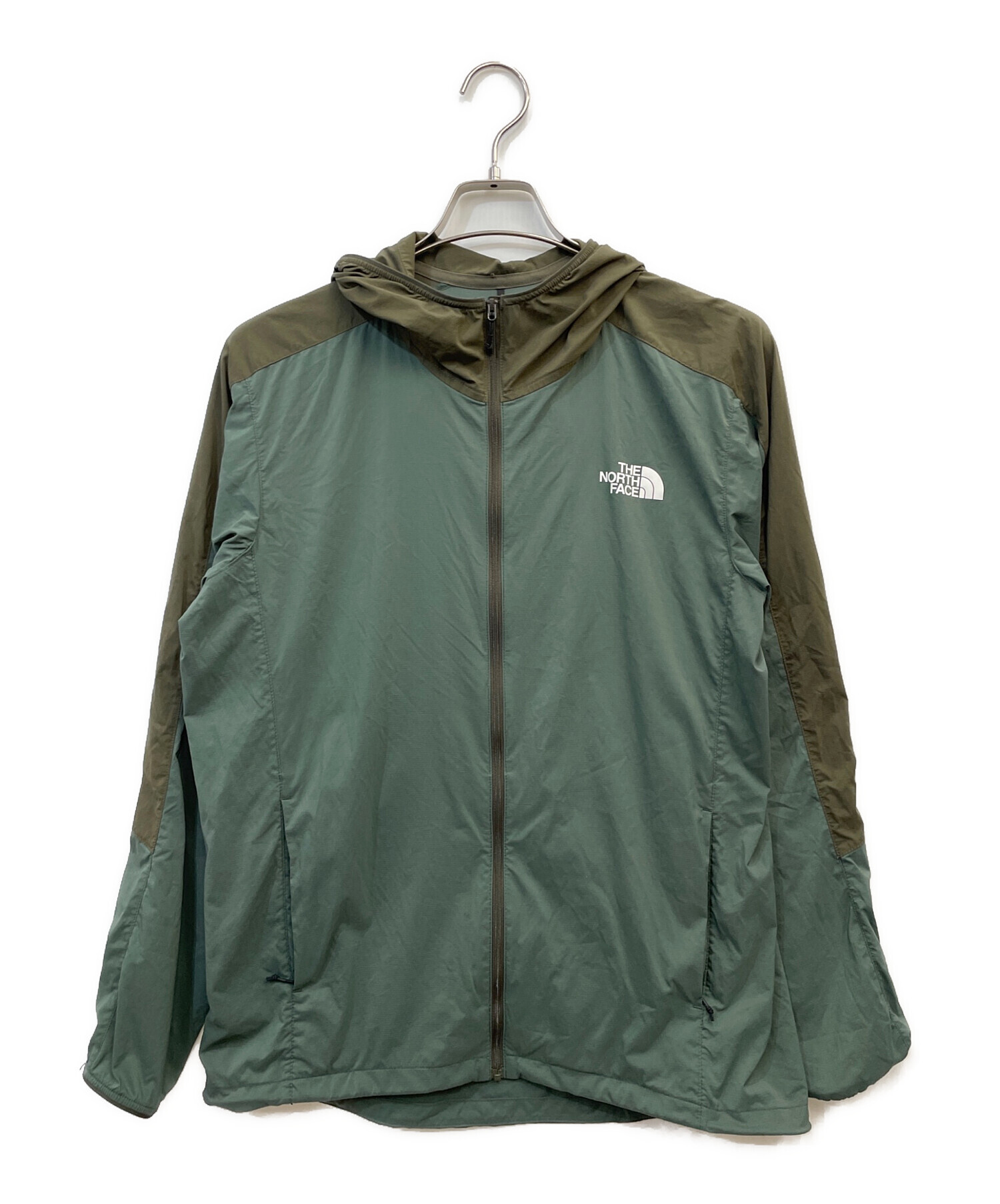 中古・古着通販】THE NORTH FACE (ザ ノース フェイス) エニータイムウィンドフーディ グリーン サイズ:M｜ブランド・古着通販  トレファク公式【TREFAC FASHION】スマホサイト