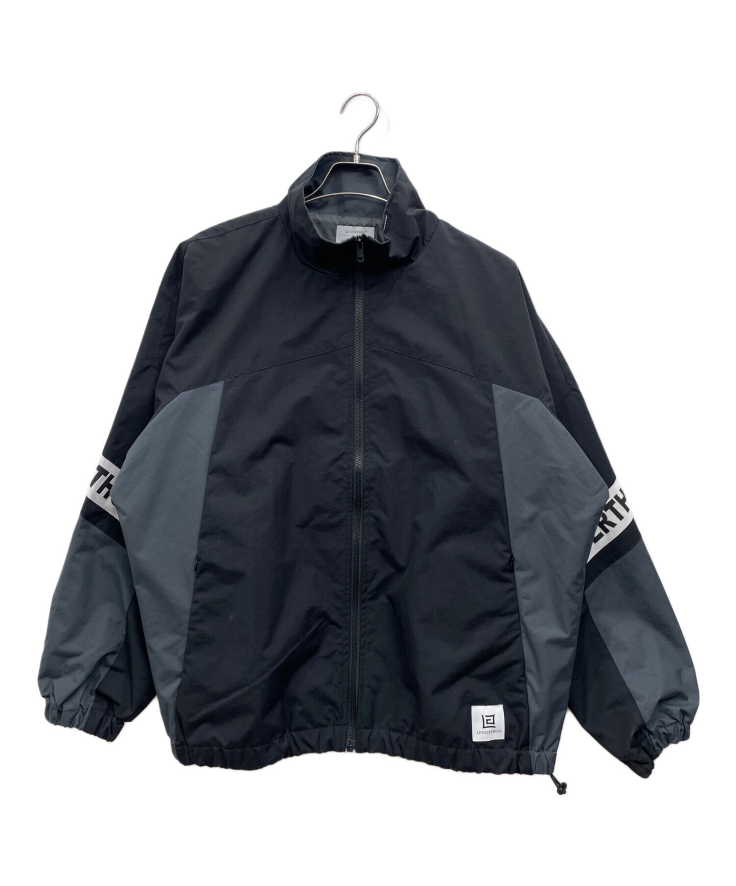 中古・古着通販】LINDERTHON (リンダーソン) Logo Tape Track Jacket ブラック サイズ:M｜ブランド・古着通販  トレファク公式【TREFAC FASHION】スマホサイト