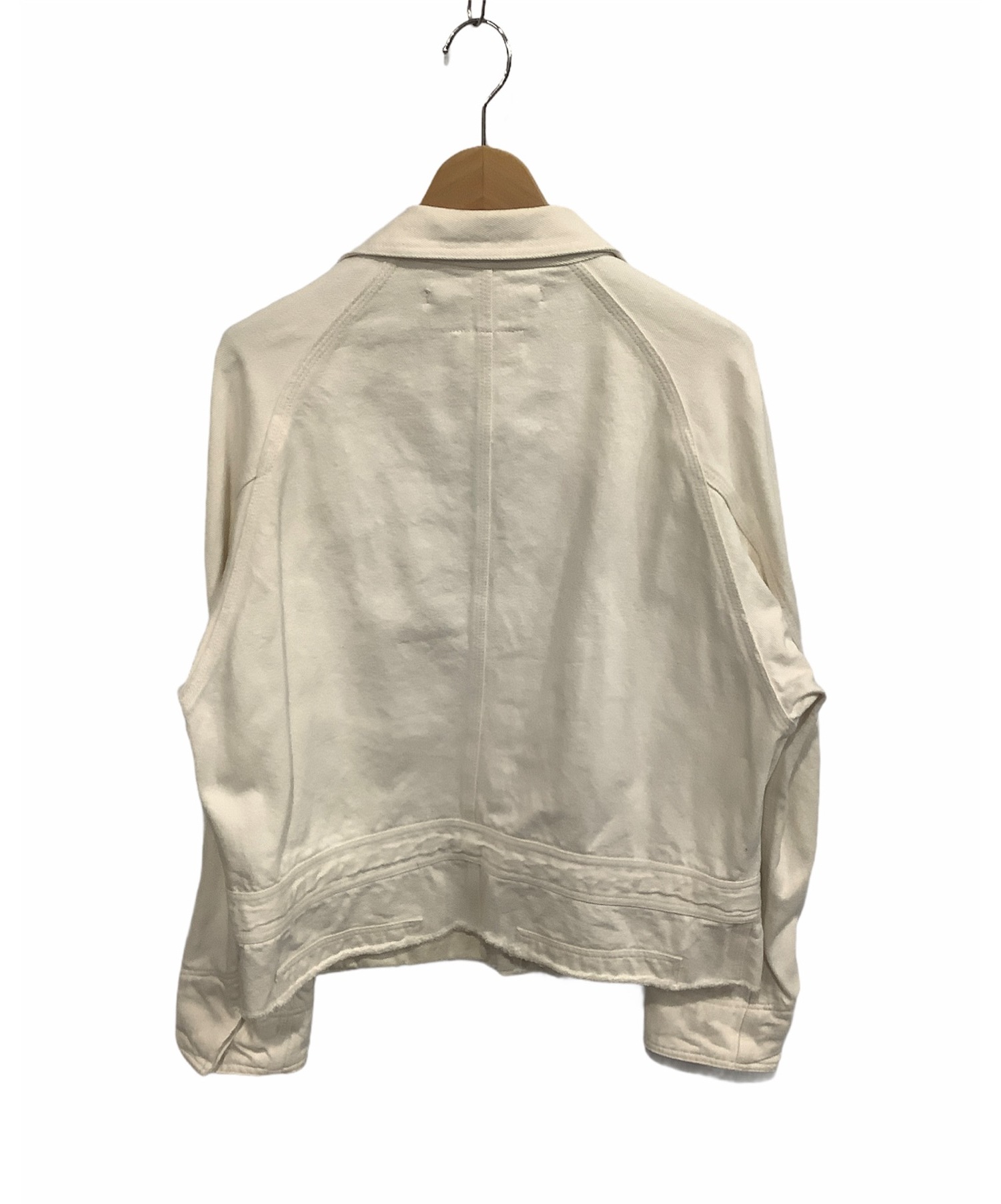 doublet (ダブレット) シルクデニムジャケット ホワイト サイズ:表記なし