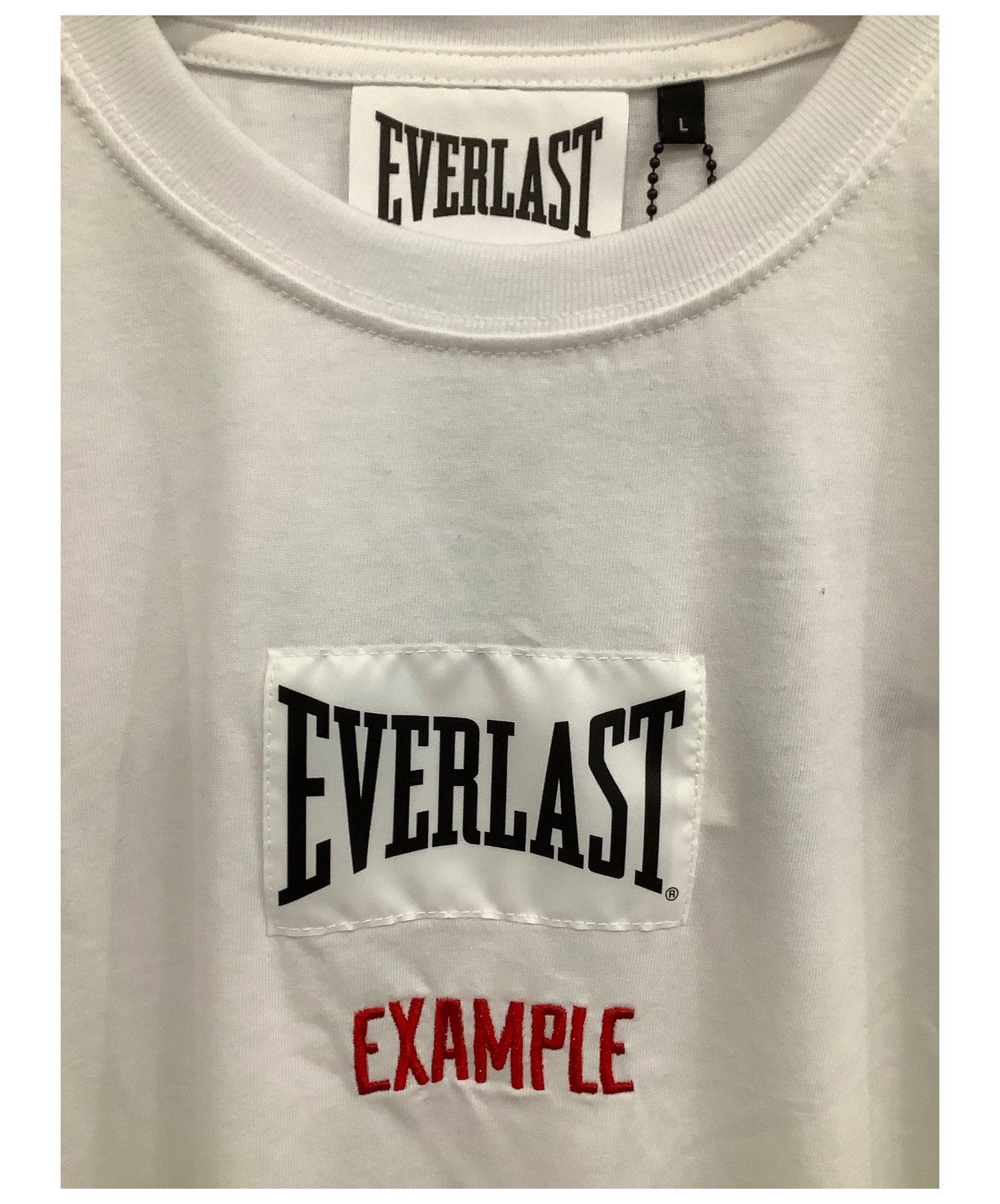 EVERLAST×EXAMPLE (エヴァーラスト×イグザンプル) Tシャツ ホワイト サイズ:L 未使用品