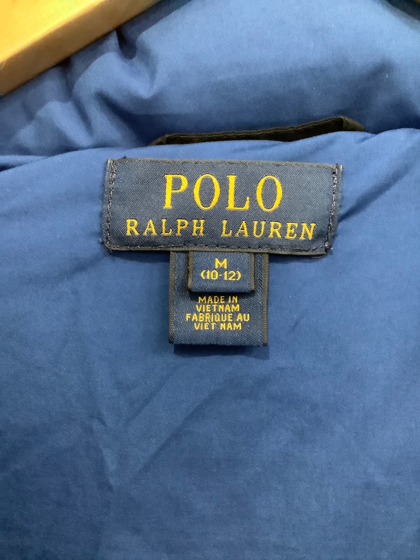 POLO RALPH LAUREN (ポロ・ラルフローレン) フーデッドダウンジャケット ブラック サイズ:M（10－12）