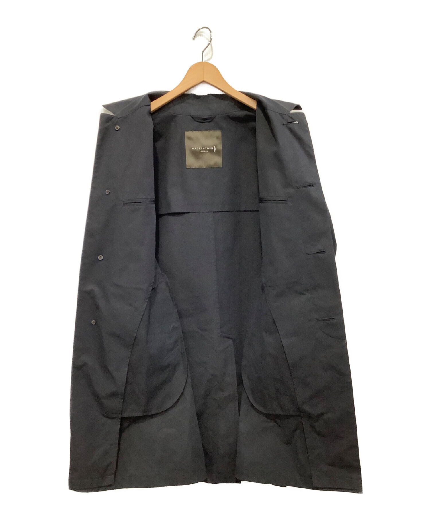 MACKINTOSH LONDON (マッキントッシュ ロンドン) ステンカラーコート ネイビー サイズ:40