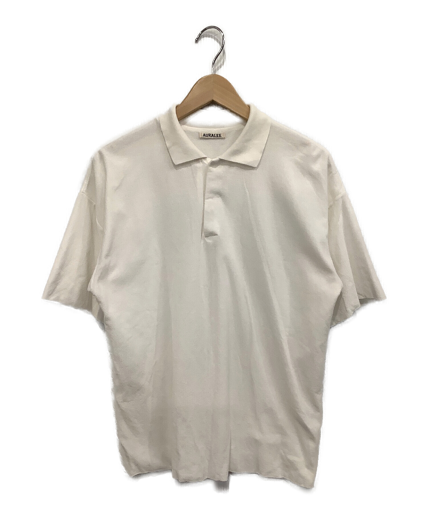 AURALEE (オーラリー) HARD TWIST AMUNZEN DOUBLE CLOTH POLO ホワイト サイズ:3