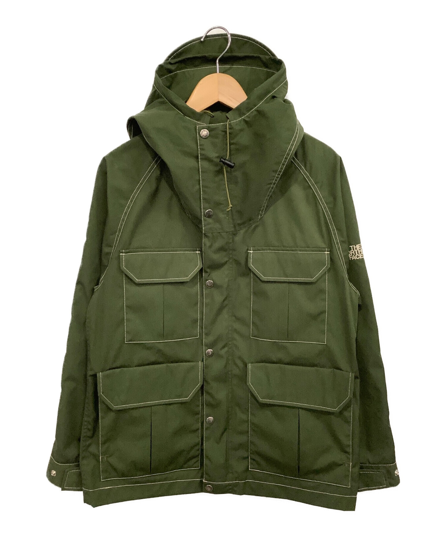 THE NORTHFACE PURPLELABEL (ザノースフェイス パープルレーベル) 65/35クロスマウンテンパーカー カーキ サイズ:S